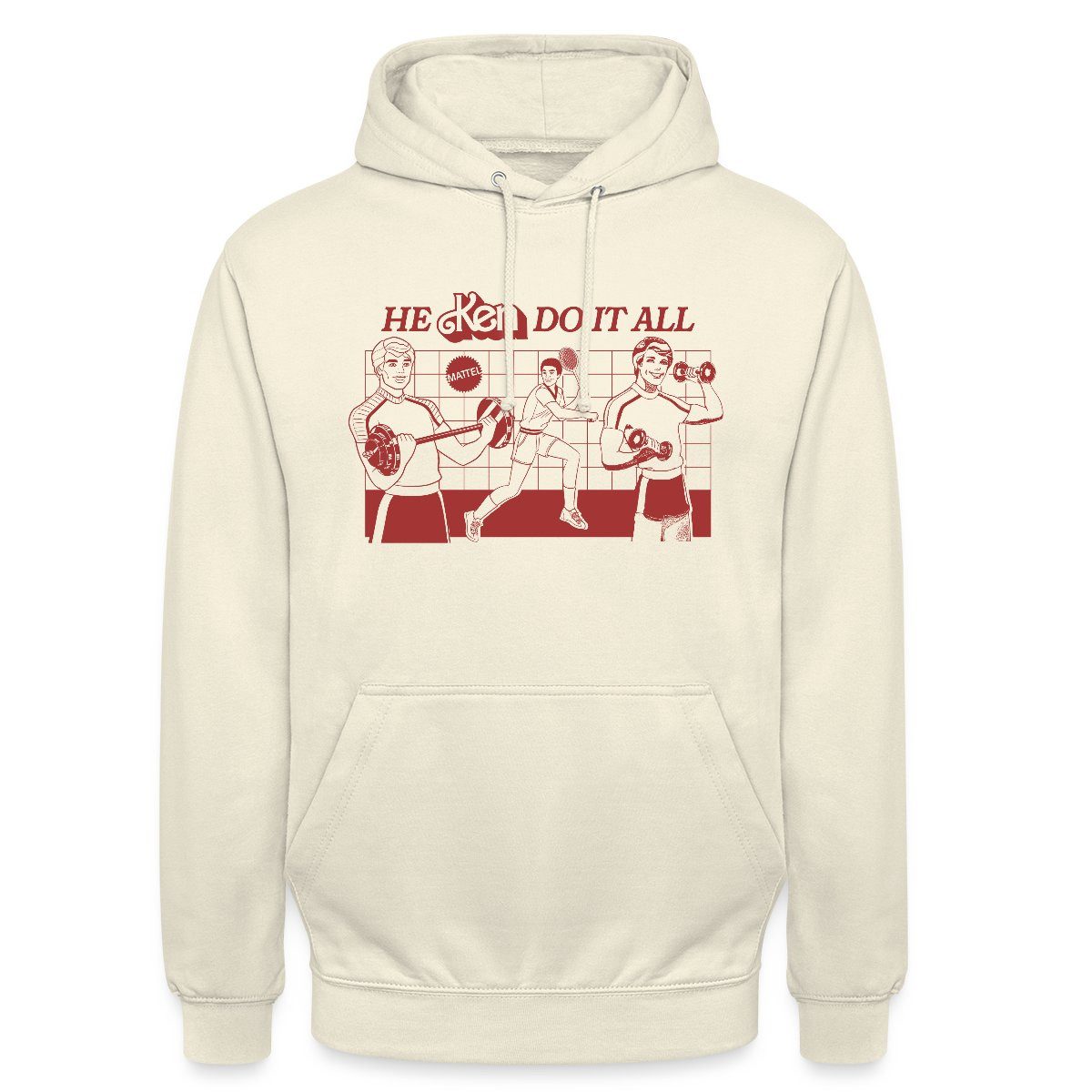 Spreadshirt Hoodie Barbie Ken Design Spruch He Ken Do It All Unisex Hoodie (1-tlg)