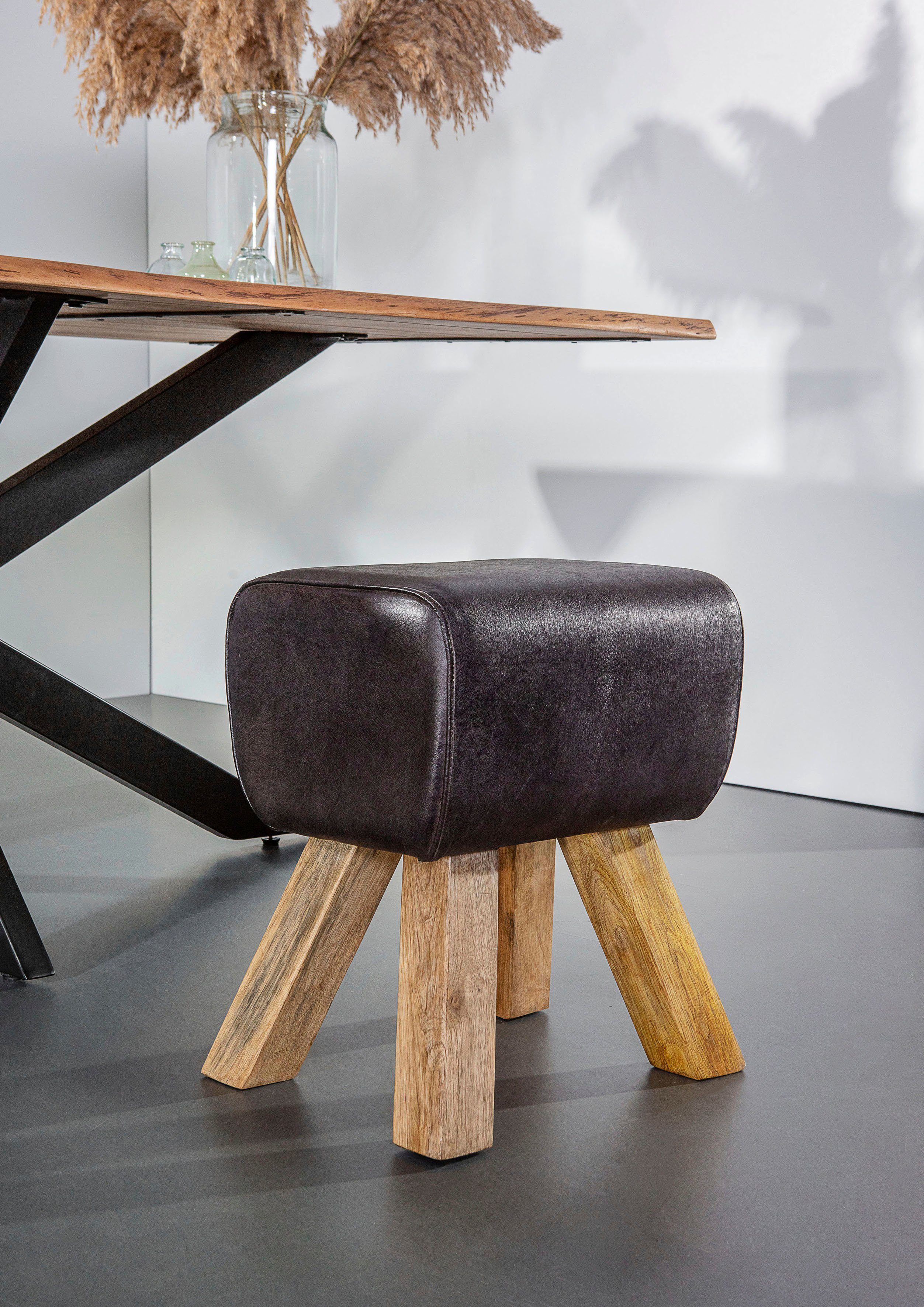 Gutmann Factory Hocker Pipe, Turnbock, Lederhocker günstig online kaufen