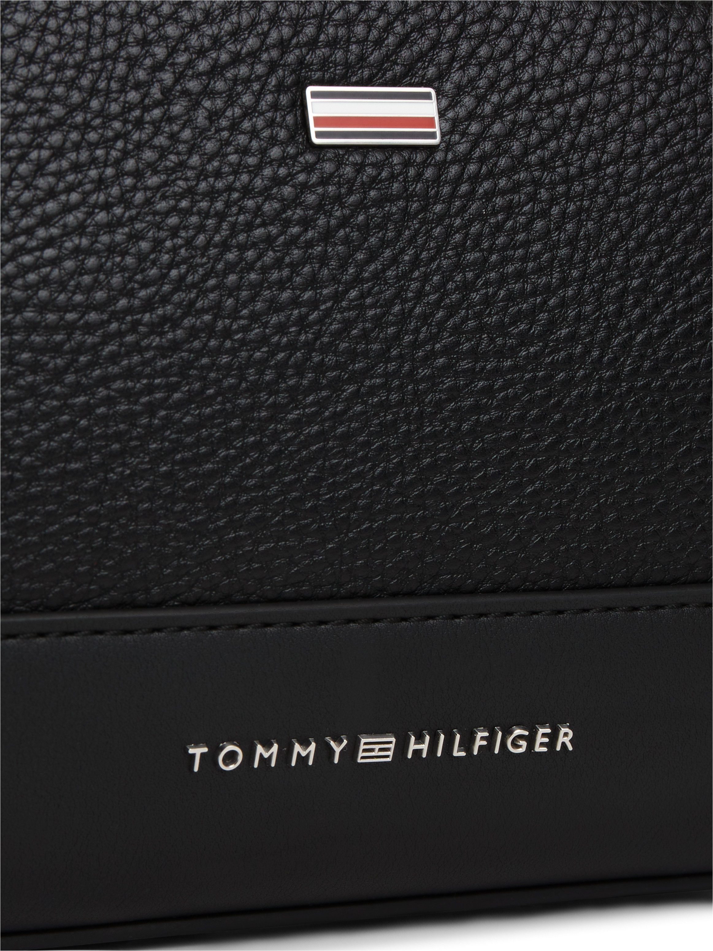 Tommy Hilfiger Kulturbeutel TH CENTRAL WASHBAG, Unisex Kulturtasche, Minibag, Waschbeutel mit Logoschriftzug