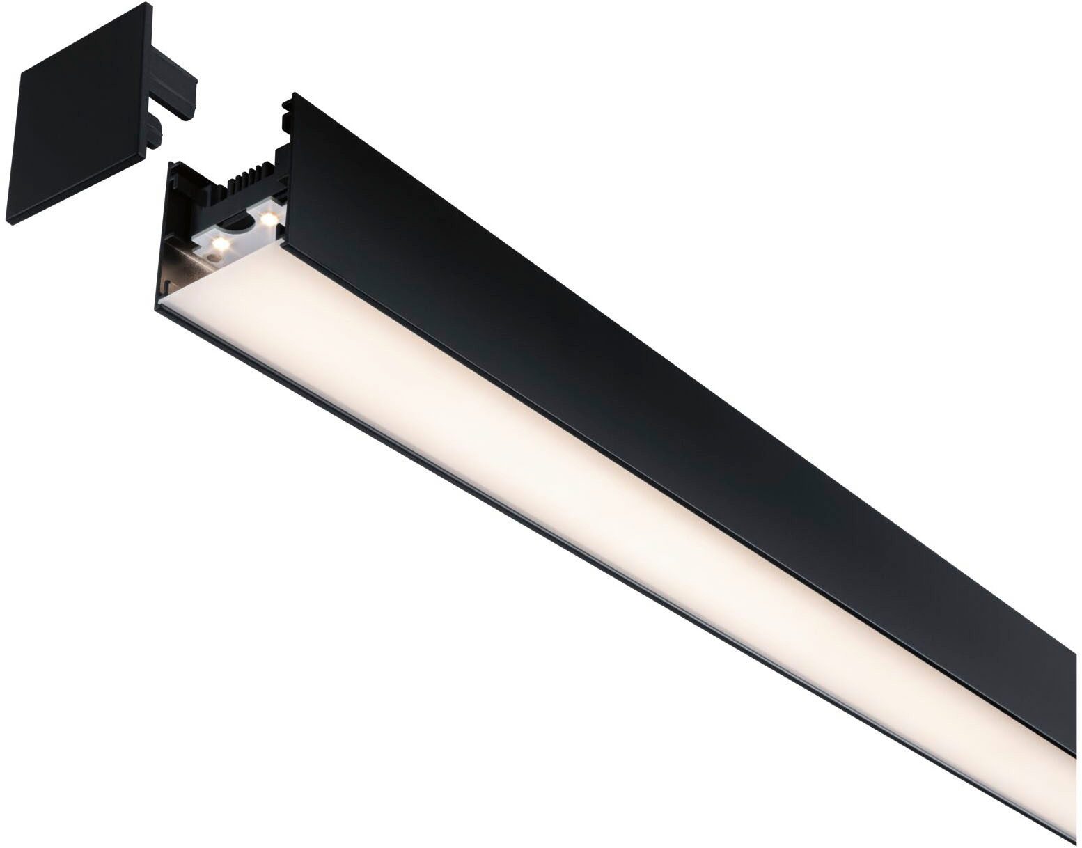 Paulmann Schienensystem-Leuchten Linion Einspeisung Power Channel 1m, LED fest integriert, Warmweiß