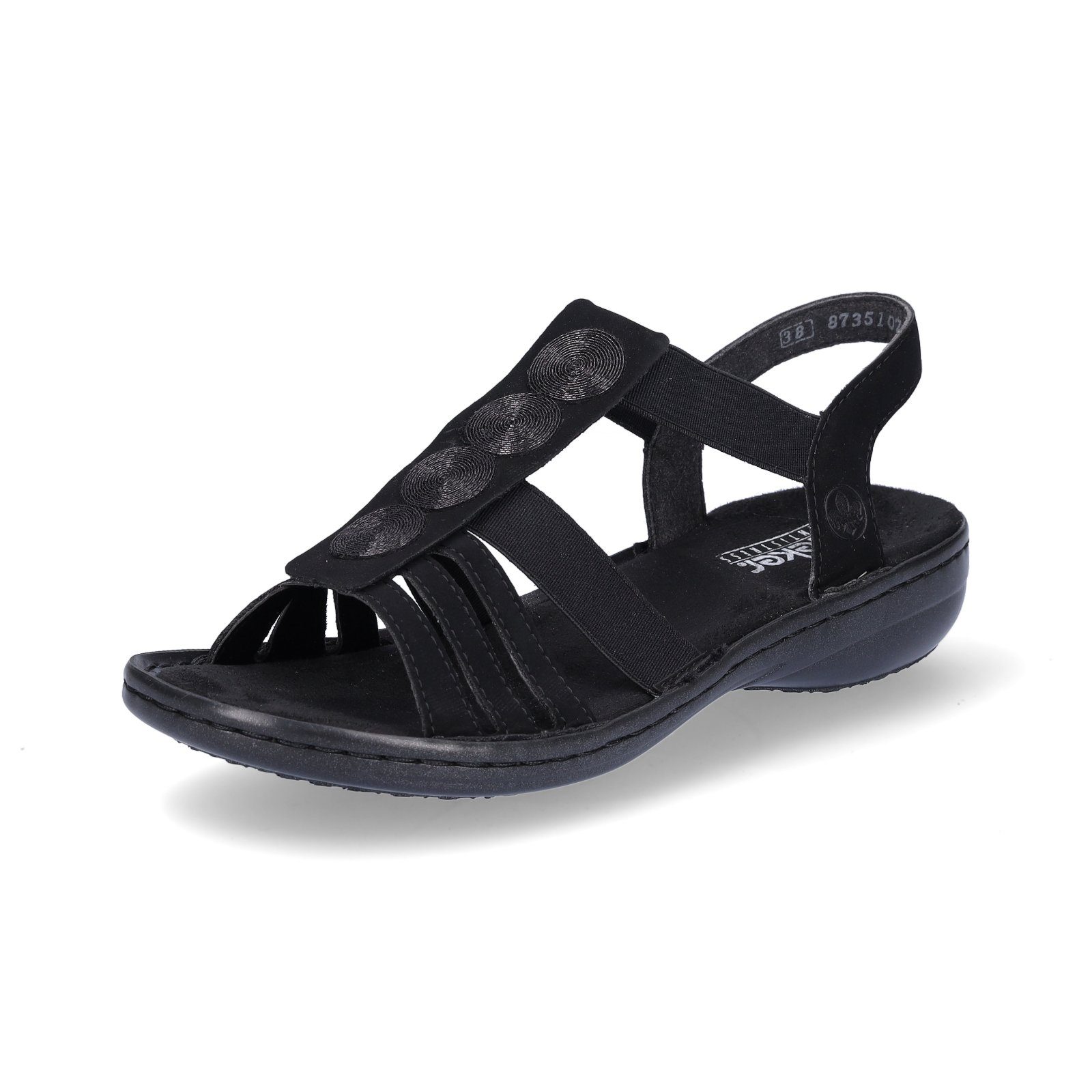 Rieker Rieker Damen Sandale schwarz Sandale