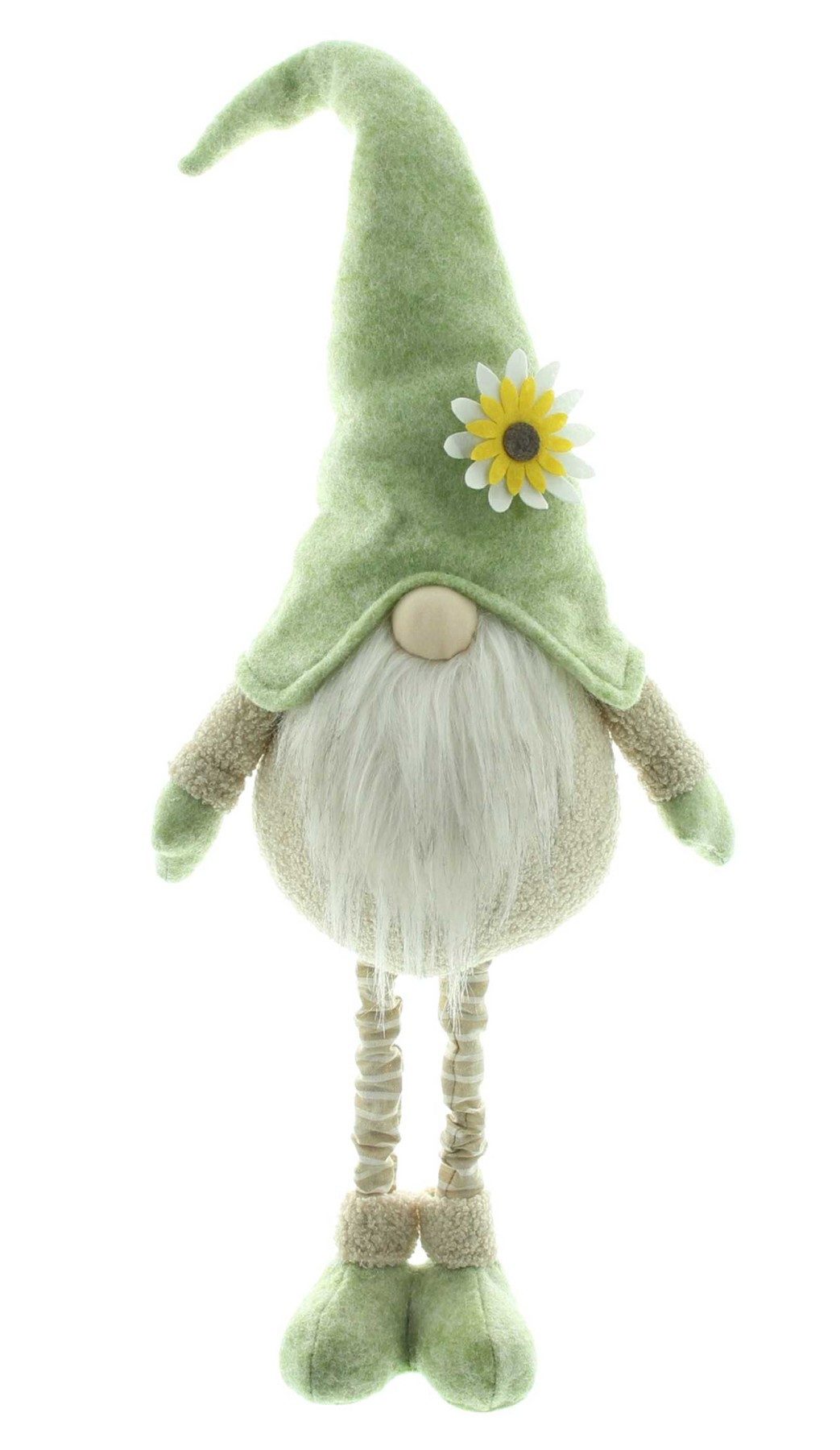 Dekoleidenschaft Wichtel "Blumenmütze" Dekofigur, Teleskop-Beine, max. 97 c günstig online kaufen