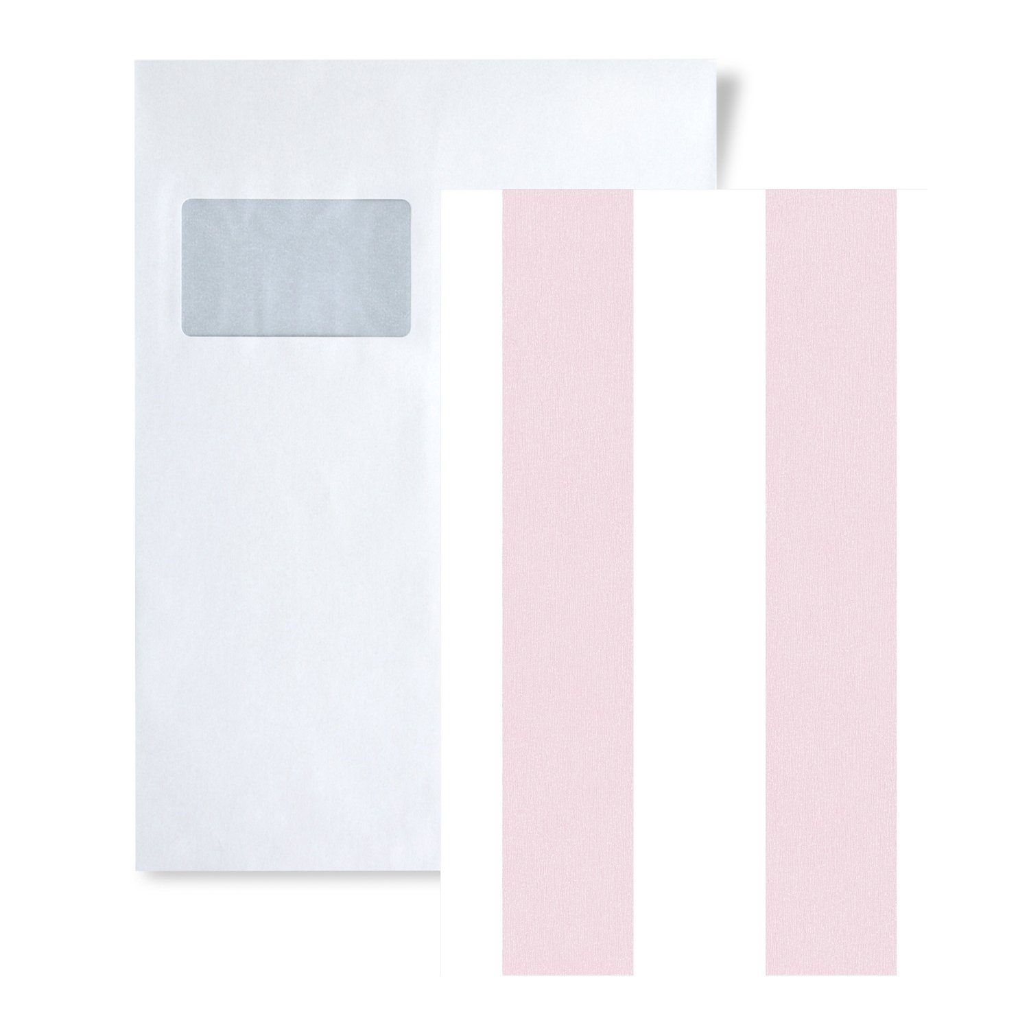 Profhome Vliestapete 1 MUSTERSTÜCK S-381482-GU DIN A4 MUSTER der Streifen Tapete, (1 Musterblatt, ca. A5-A4), babyrosa