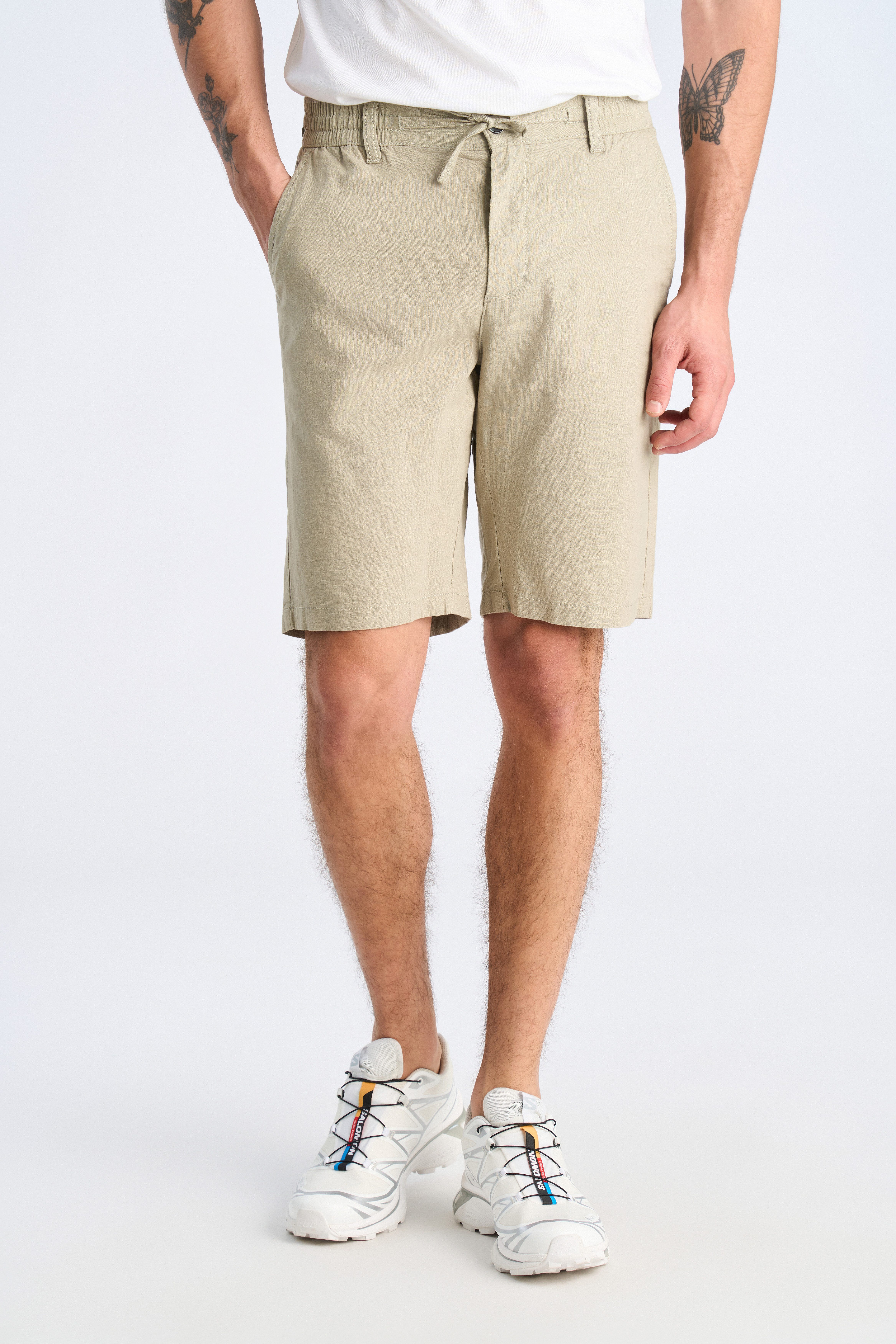 LINDBERGH Chinoshorts Sommerhose mit Leinen