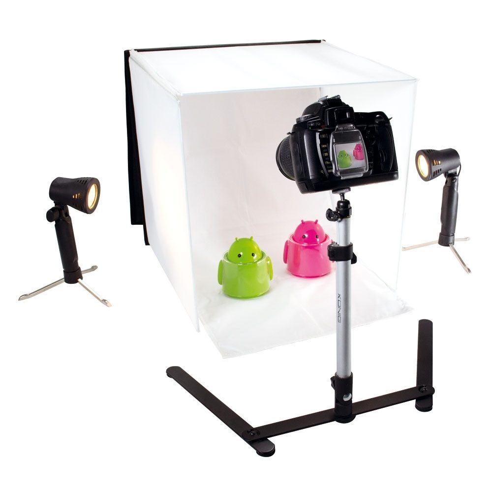 Nedis Professionelles Mini Fotostudio Ministudio 40x40cm Lichtstativ Stativ Ministativ