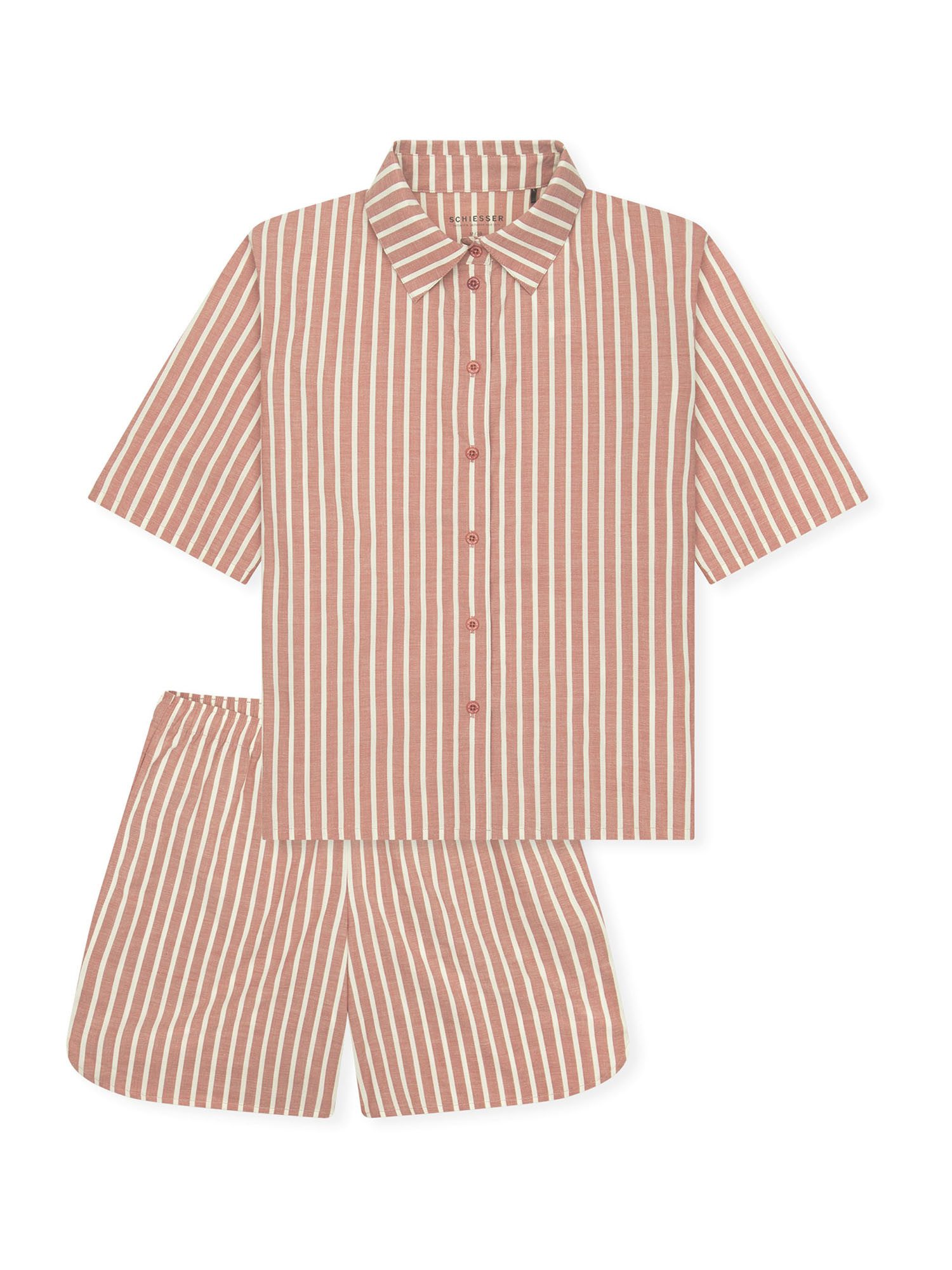 Schiesser Pyjama Selected Premium (2 tlg) Schlafanzug, Pyjama Set, Nachtwäsche