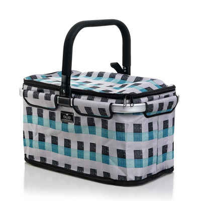 Genius Einkaufskorb Falko Premium Tragekorb Picknickkorb, Lunchkorb Shopping Bag 22 L für Ausflug Camping