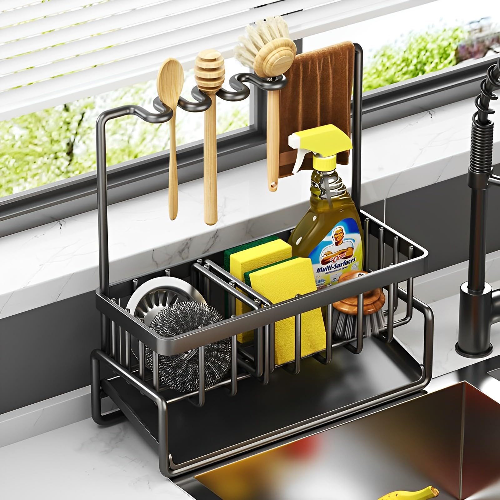 ZEUOPQ Küchenorganizer-Set Küchen-Organizer Abtropfgestell mit Auffangschal günstig online kaufen