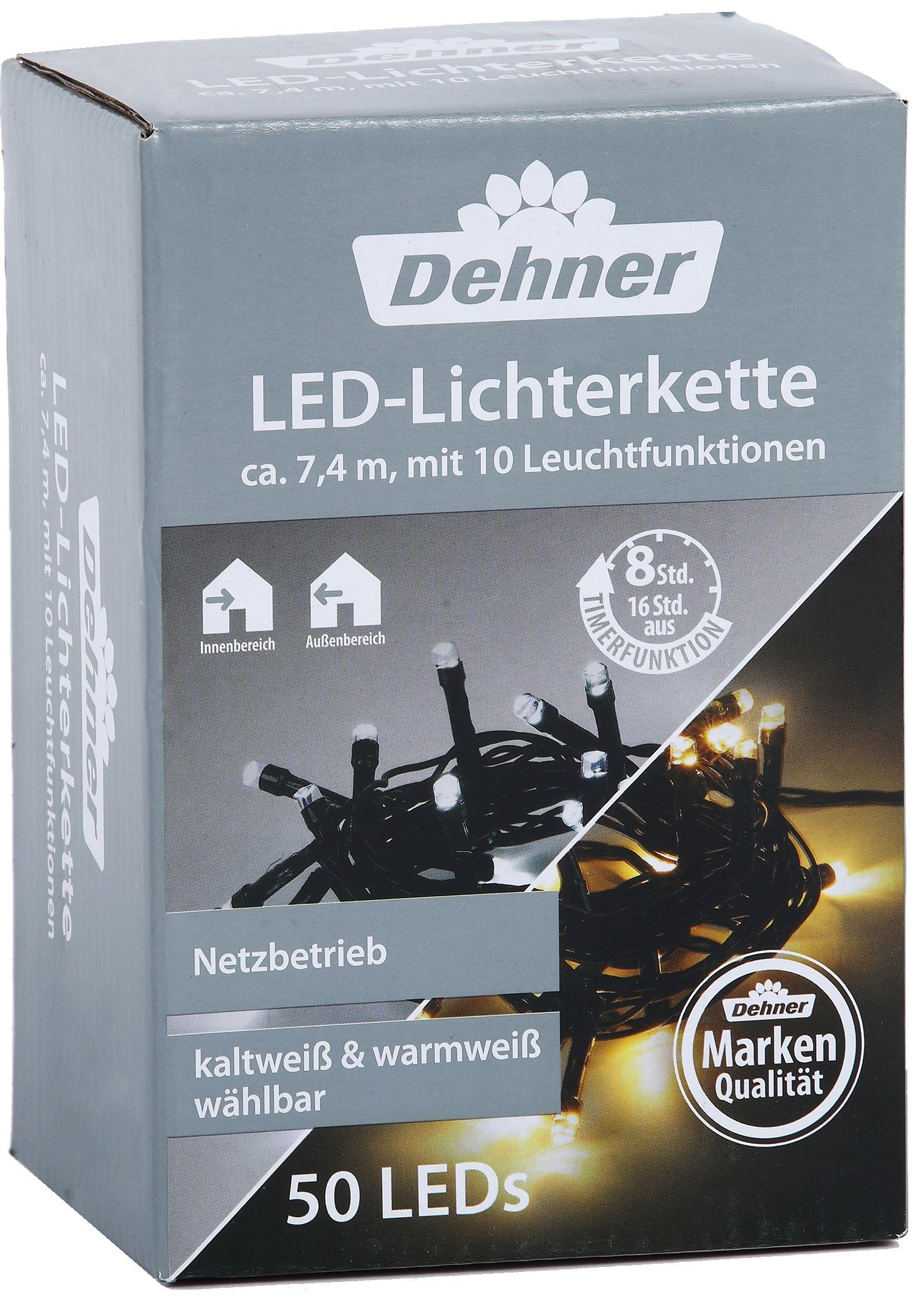 Dehner LEDLichterkette LEDLichterkette, 50 LEDs, Länge 7.4 m