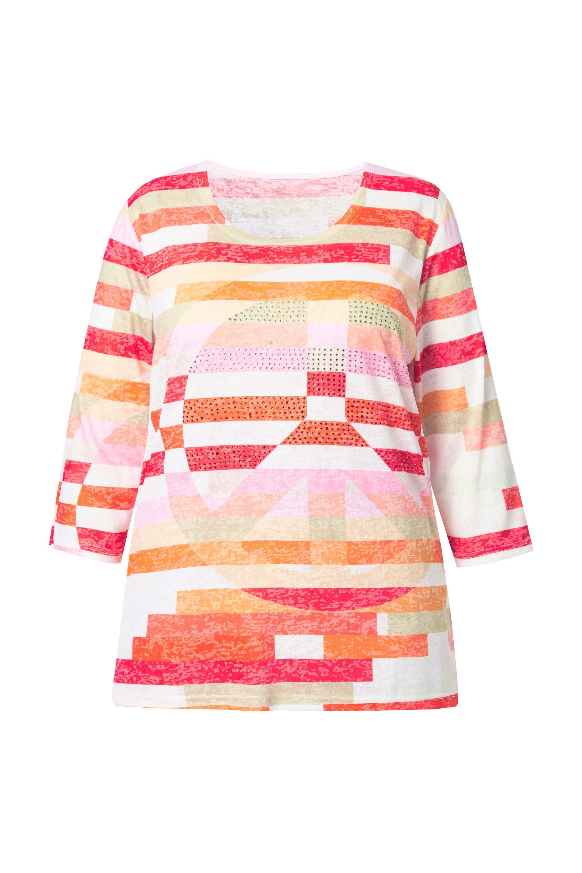 Angel of Style T-Shirt T-Shirt bequeme Passform Streifen Peace-Zeichen günstig online kaufen