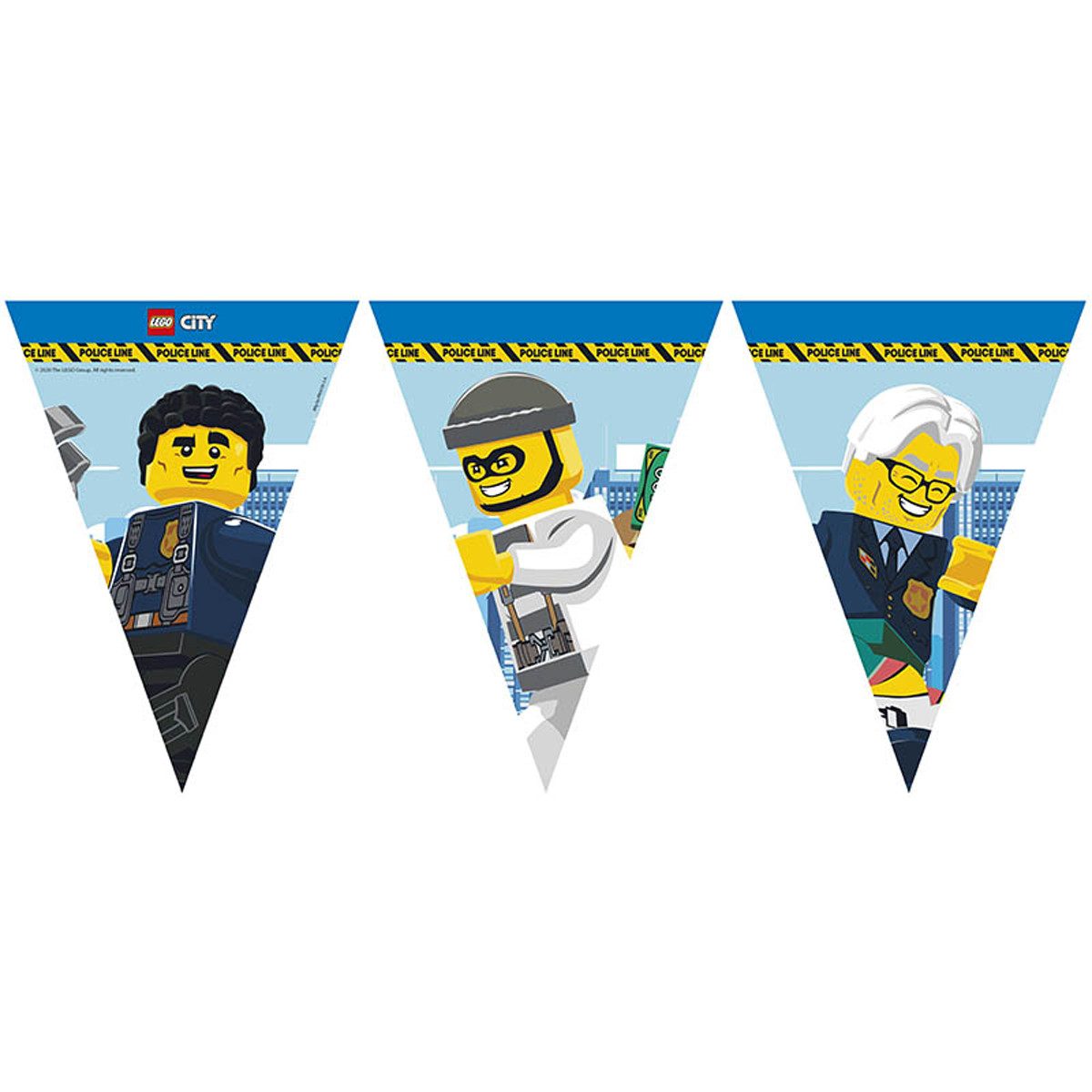 Procos Hängedekoration Wimpelkette Papier Lego City günstig online kaufen
