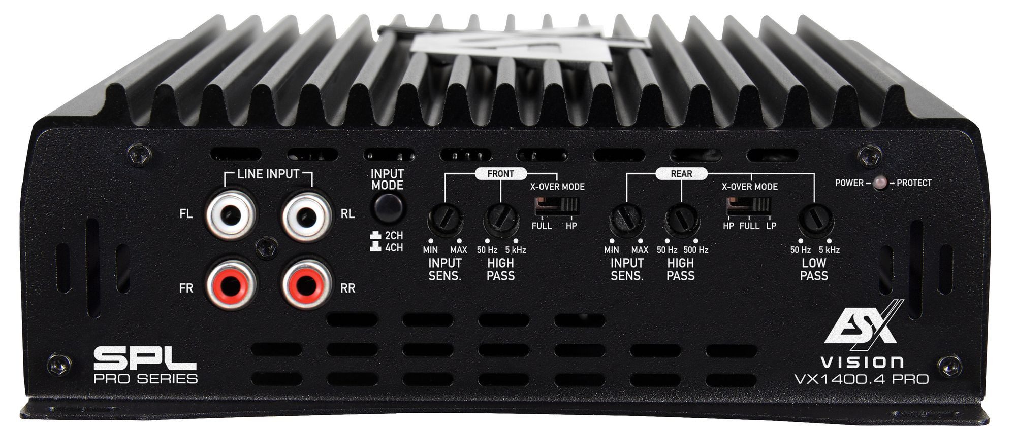 ESX VX1400.4 PRO 4-Kanal Ultra Class D Digital Verstärker 1400 Watt RMS Endverstärker (Anzahl Kanäle: 4)