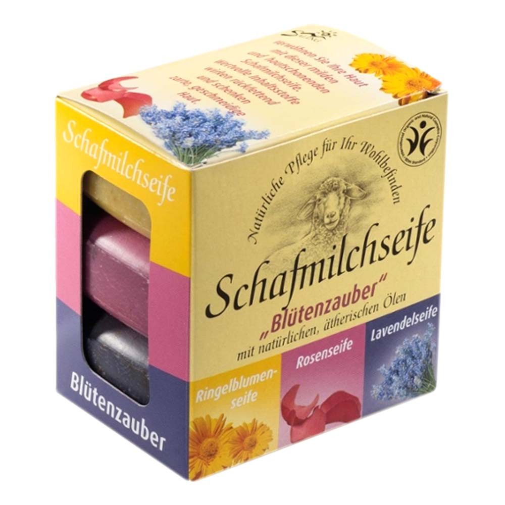 Saling Seifen-Set Geschenkverpackung - Blütenzauber 3-er Set