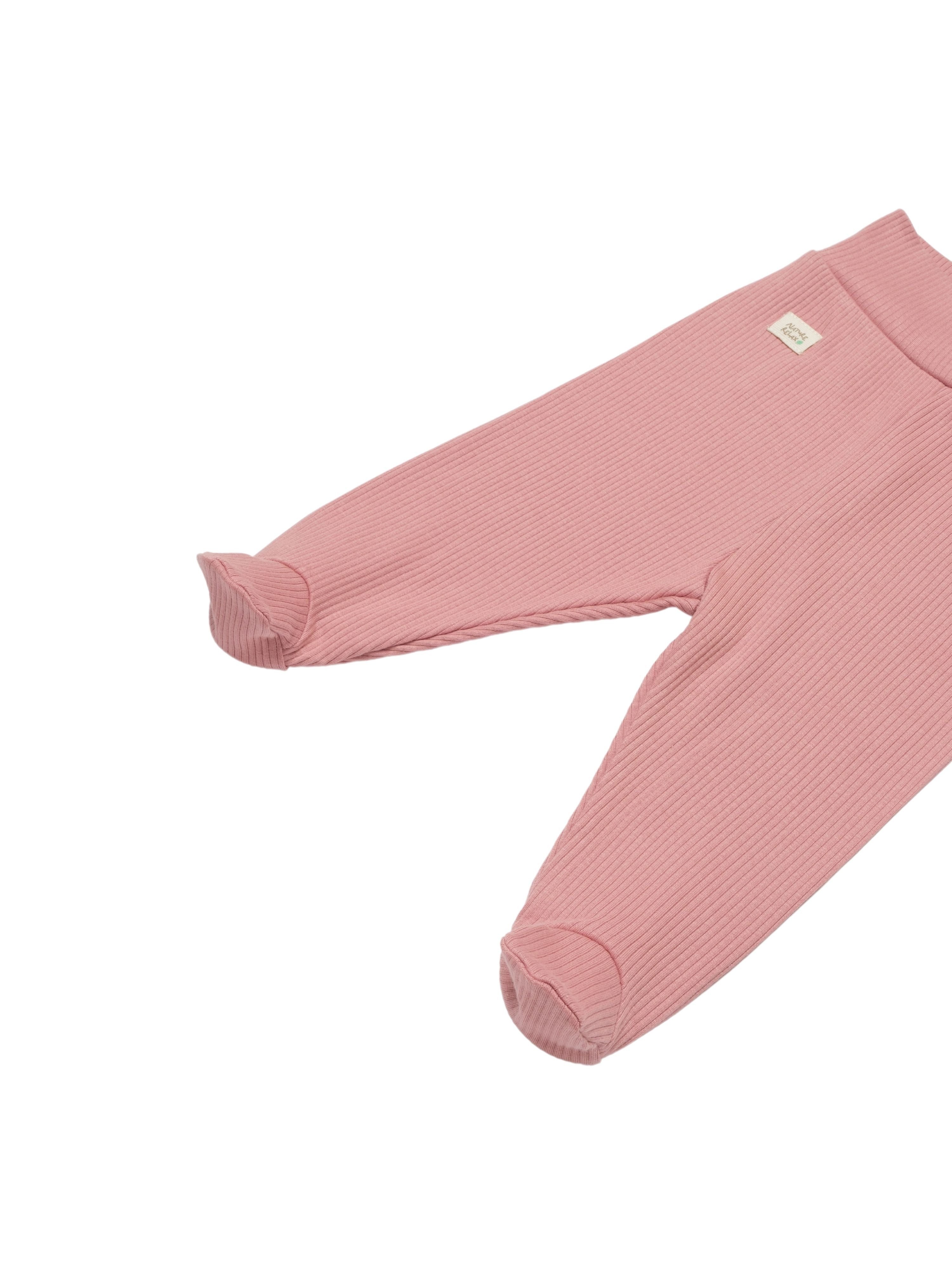 biorganic Funktionshose Baby Nature Relax Modal für Jungen und Mädchen Unisex Hose mit Fuß (1-tlg) gerippte Textilstruktur (Ripp), Modal und Bio-Baumwolle, Größe 56 - 74
