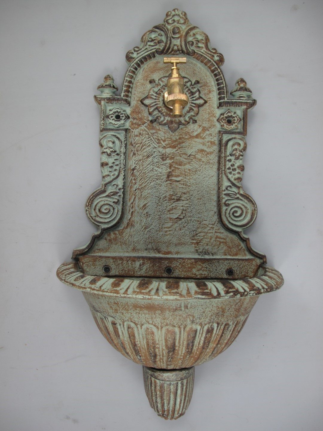Gremegro Gartenbrunnen Waschbecken Wandbrunnen Gusseisen Ausgußbecken günstig online kaufen