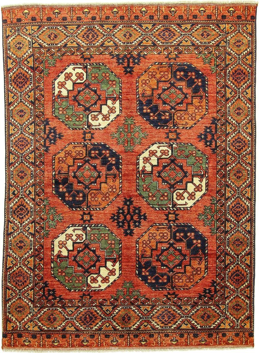 Orientteppich Afghan Ersari 152x206 Handgeknüpfter Orientteppich, Nain Trading, rechteckig, Höhe: 6 mm