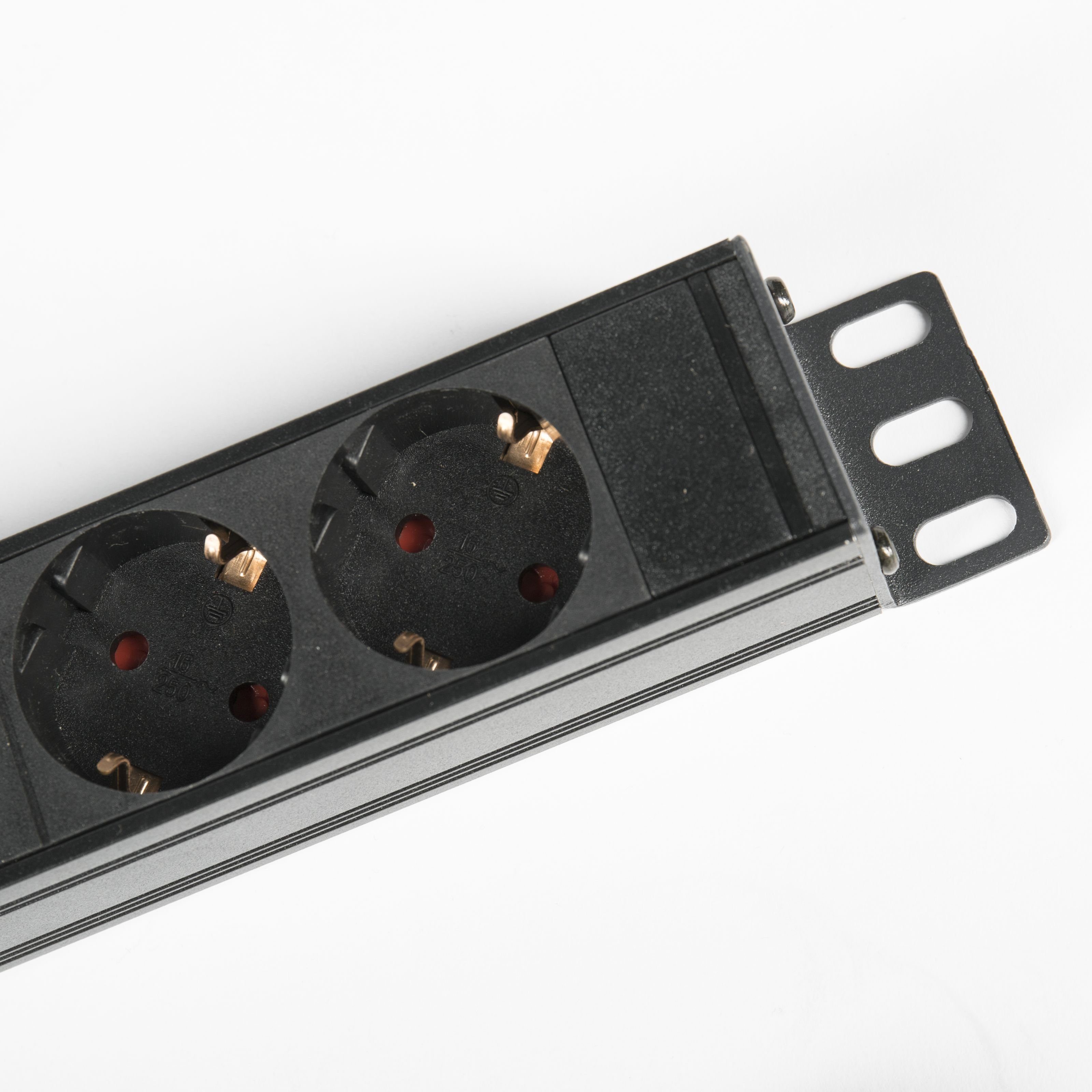 MUSIC STORE Mischpult, (19" Steckdosenleiste 1HE 8 Schutzkontakt-Steckdosen Schalter Anschlusskabel und Stecker Schwarz 483 x 44 x 44 mm, Zubehör, Sonstiges Zubehör), Steckdosenleiste 1HE, Musikstudio Steckdosenleiste, 19 Zoll