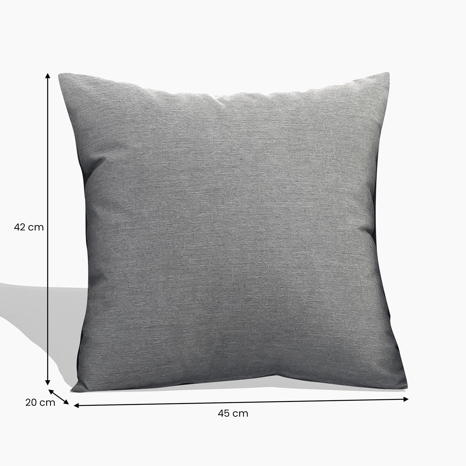 IDIMEX Dekokissen AMALFI, Outdoor-Kissen wasserabweisender Sunbrella Bezug dunkelgrau