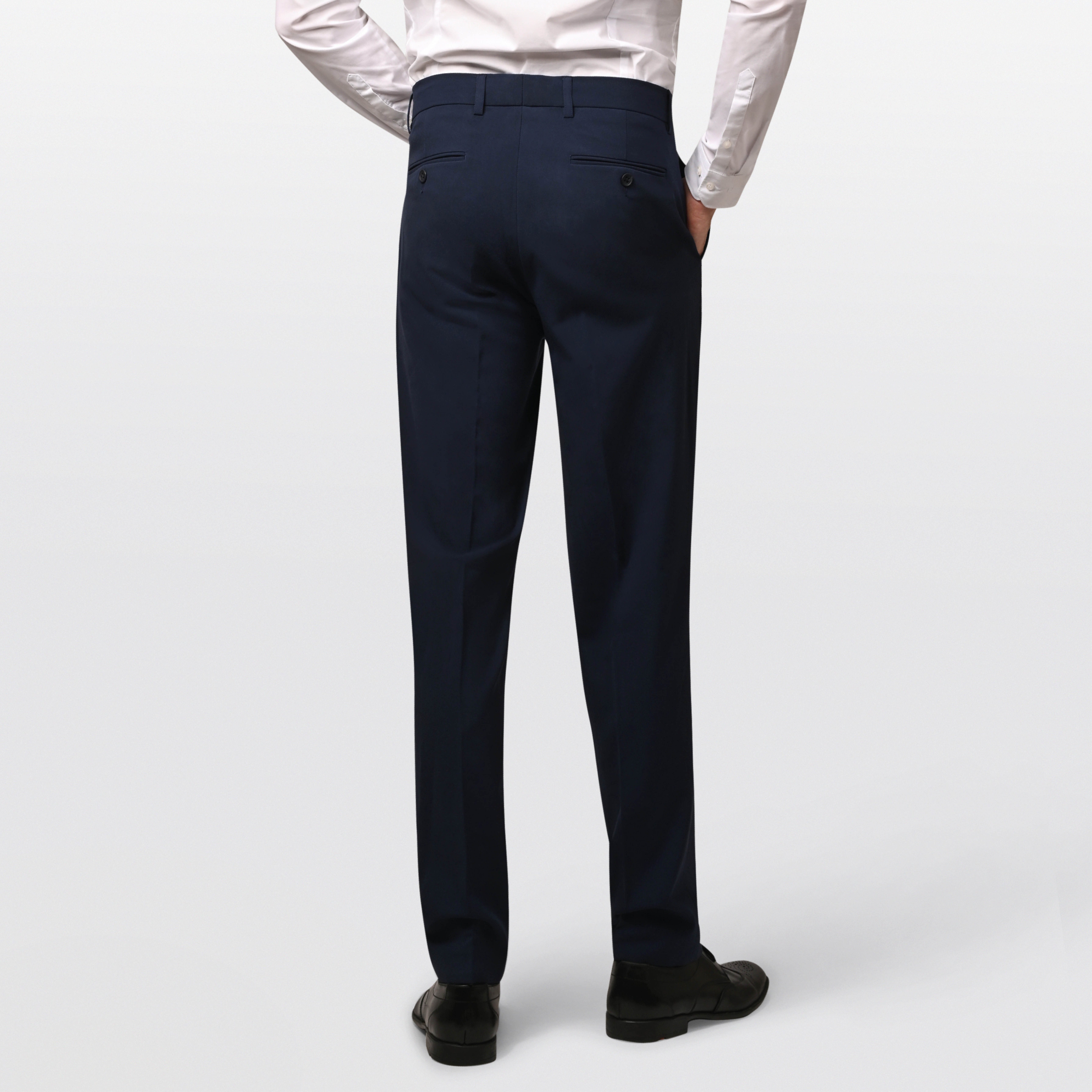 Hirschthal Anzughose Herren Business Anzughose Slim-Fit in Lang- und Normalgrößen – Bild 3 von 5