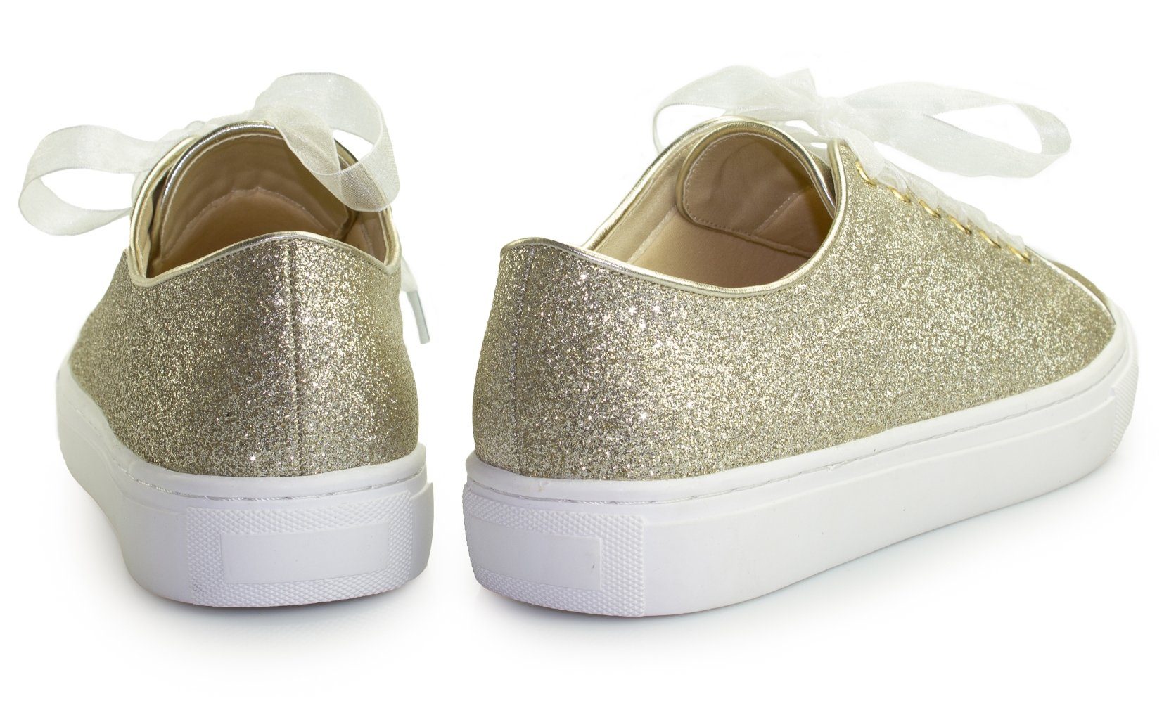 White Lady 937 champagner Glitter Sneaker