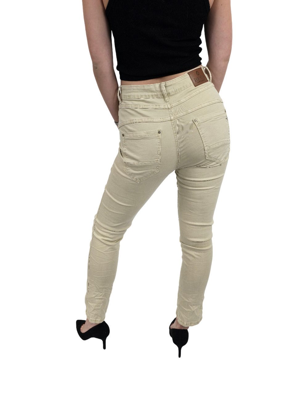 Karostar Slim-fit-Jeans Damen Karostar 4 Knöpfe 36 - 48