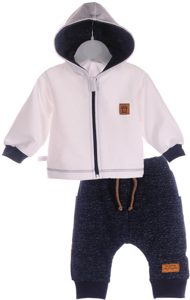 La Bortini Kinderanzug Baby Set Sweatjacke und Hose Jacke mit Kapuze