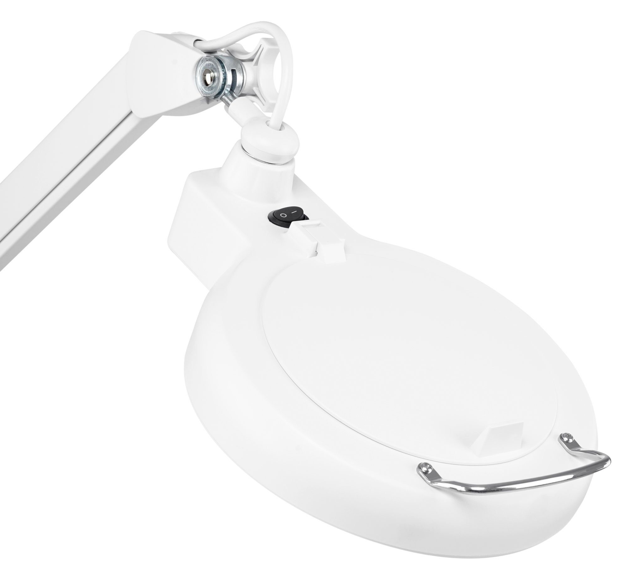 Showlite Lupenlampe LL-6085D LED Lupenleuchte, 2,25-fache Vergrößerung, LED fest integriert, Tageslichtweiß, Robuste Tischklemme