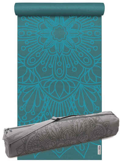 Yogistar Yogamatte Yoga Set Starter Lotus Mandala Carry (1-St., Set)
