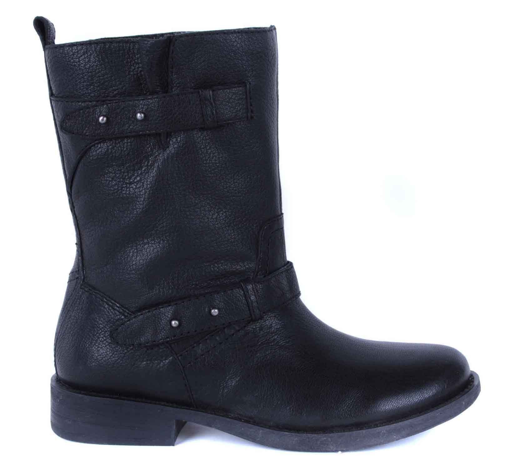 Guess Guess Damen Boots Stiefelette Echtleder Schwarz Gr. 37 #15(EUR 37) Stiefelette