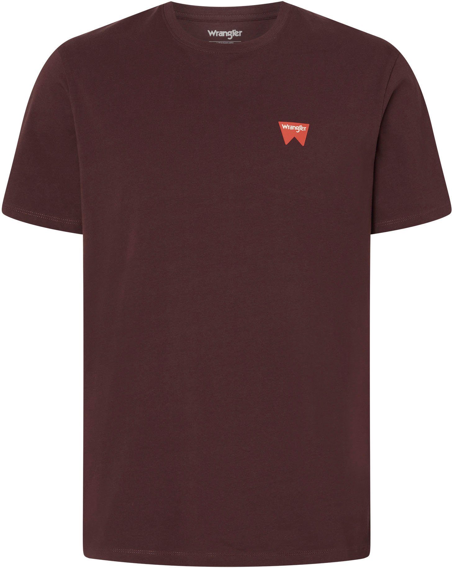 T-Shirt aubergine Wrangler