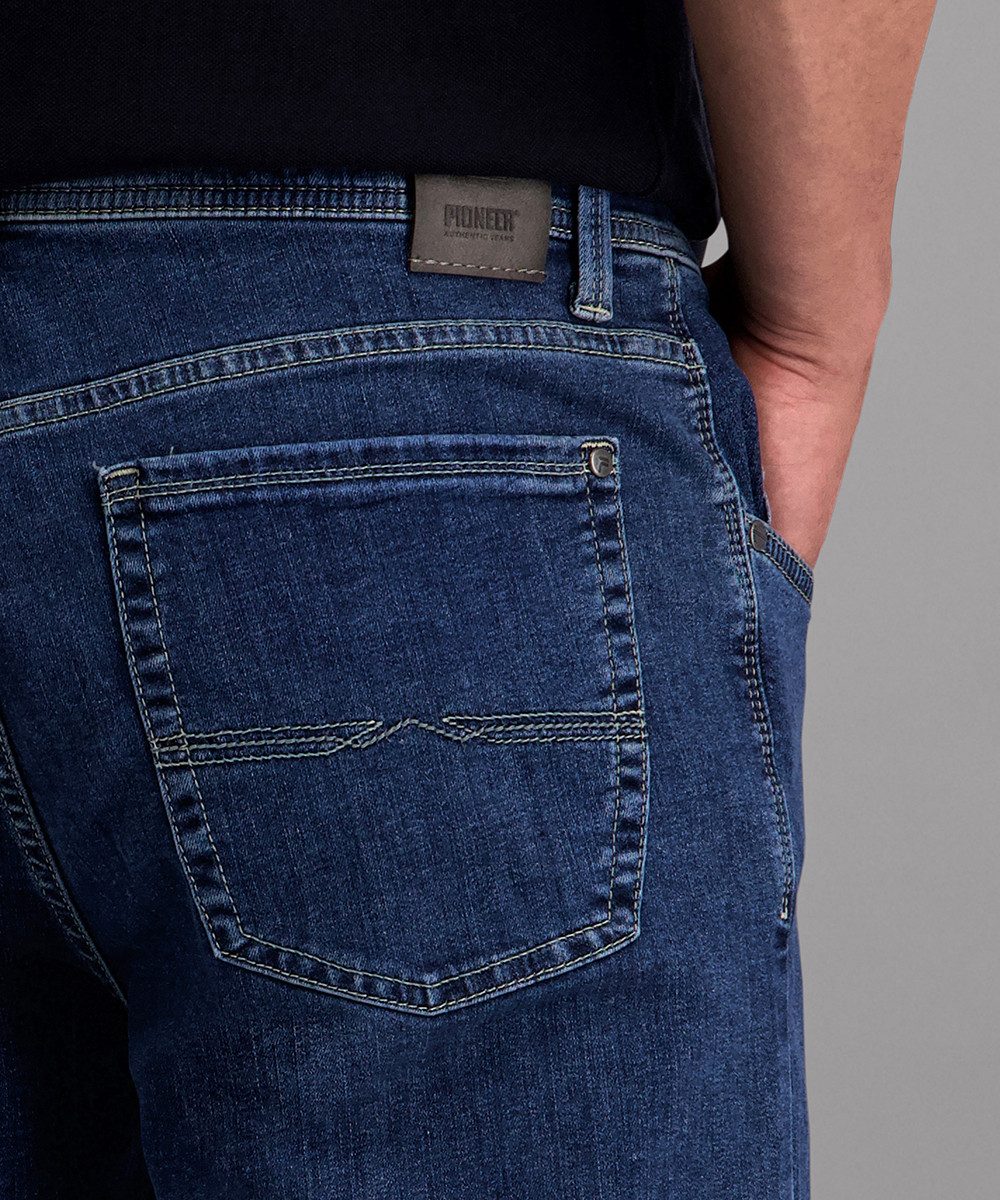 Pioneer Authentic Jeans 5-Pocket-Jeans PIONEER AUTHENTIC JEANS Herren Straight Leg Jeans Rando Megaflex - Regular Fit - normaler Beinverlauf - Blue Stretch Deni – Bild 3 von 5