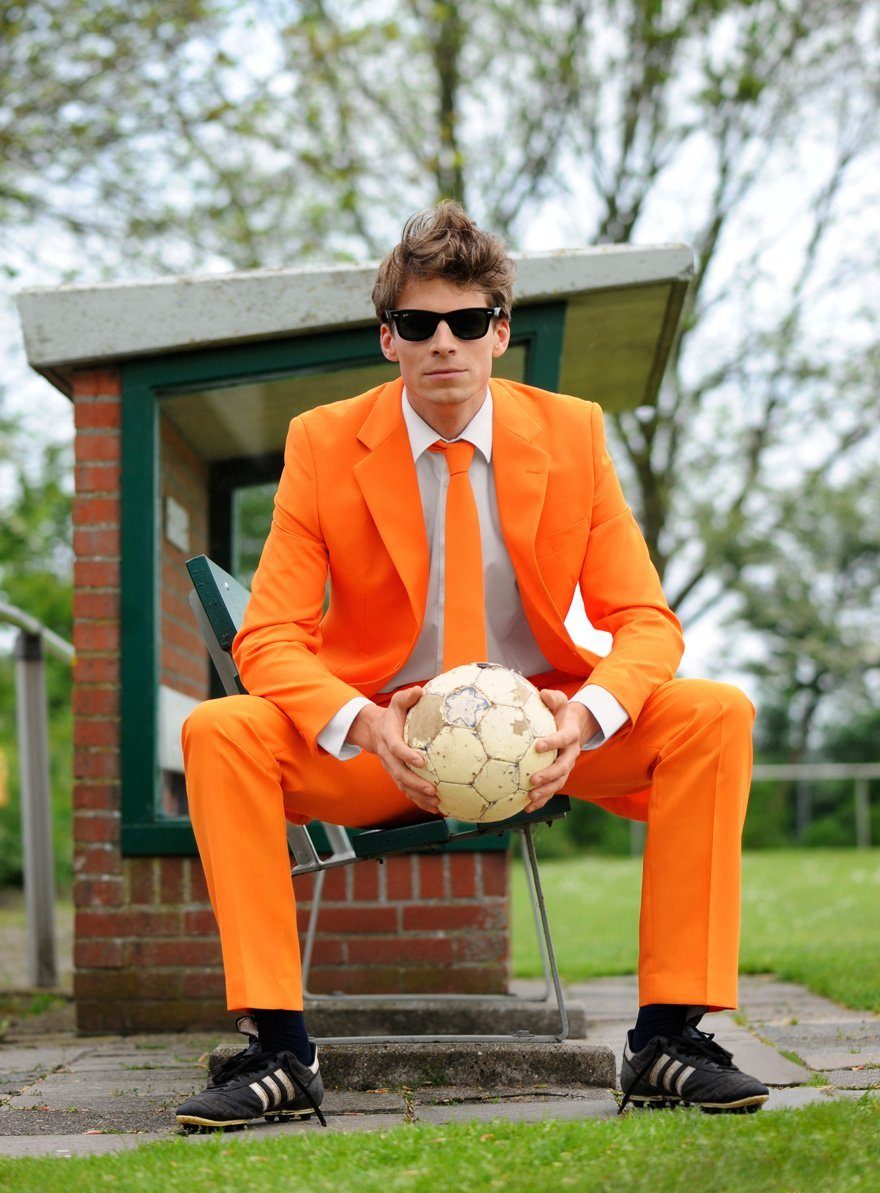 Opposuits Anzug The Orange Kostüm Anzug - für Karneval Halloween Ausgefallene Anzüge für coole Männer
