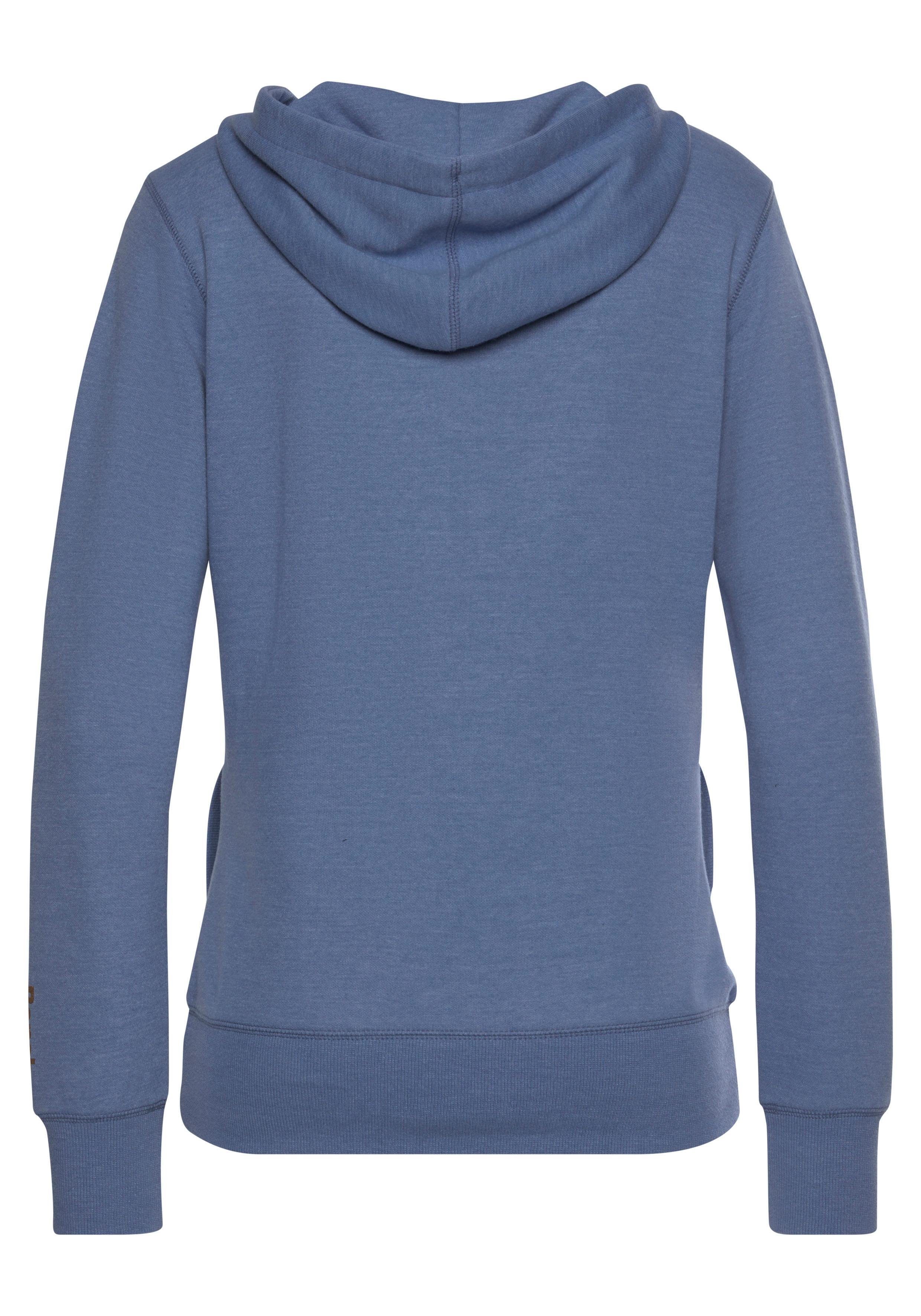 Bench. Loungewear Sweatjacke mit Taschen und Zipper, Loungeanzug