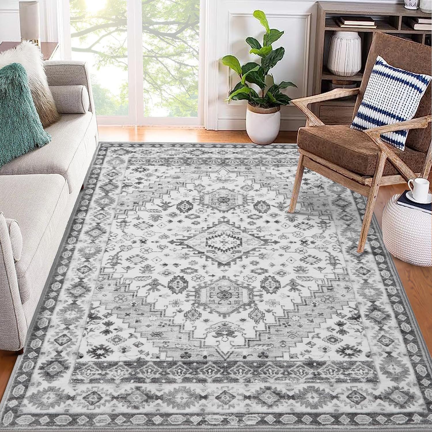 GarveeMore Orientteppich, rechteckig,Höhe:7mm,1400GSM,Weich,Pflegeleicht,ma günstig online kaufen
