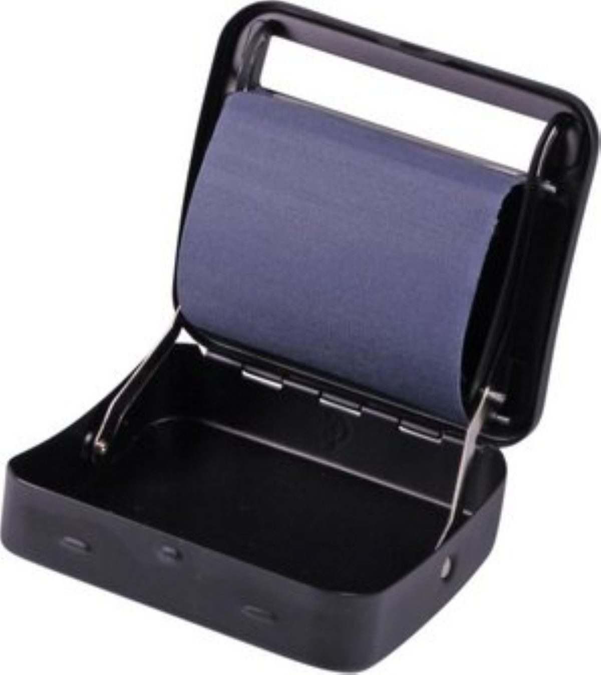 Gizeh Drehmaschine Rollmaschine, Rollbox aus Metall schwarz matt mit Gizeh Blättchen, (1-tlg), Drehbox für Selbstdreher