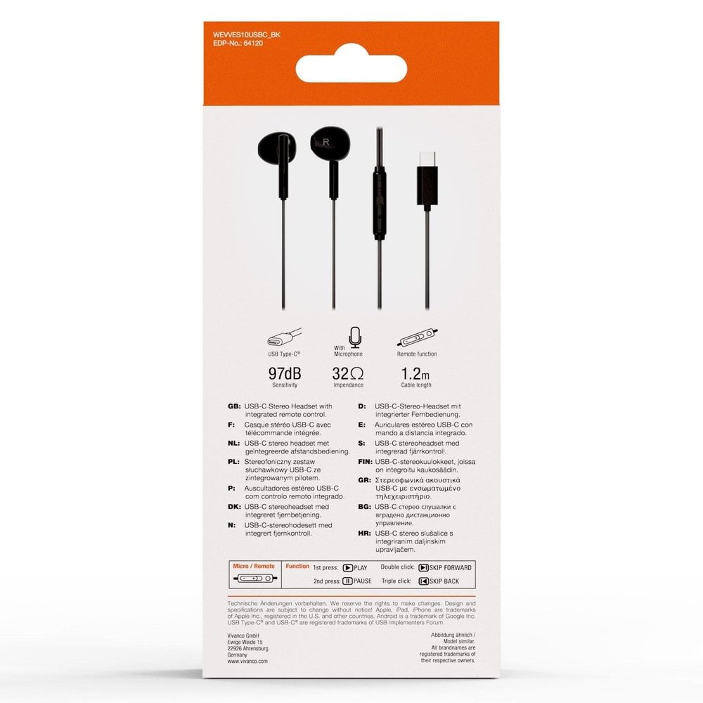 Vivanco In-Ear-Kopfhörer