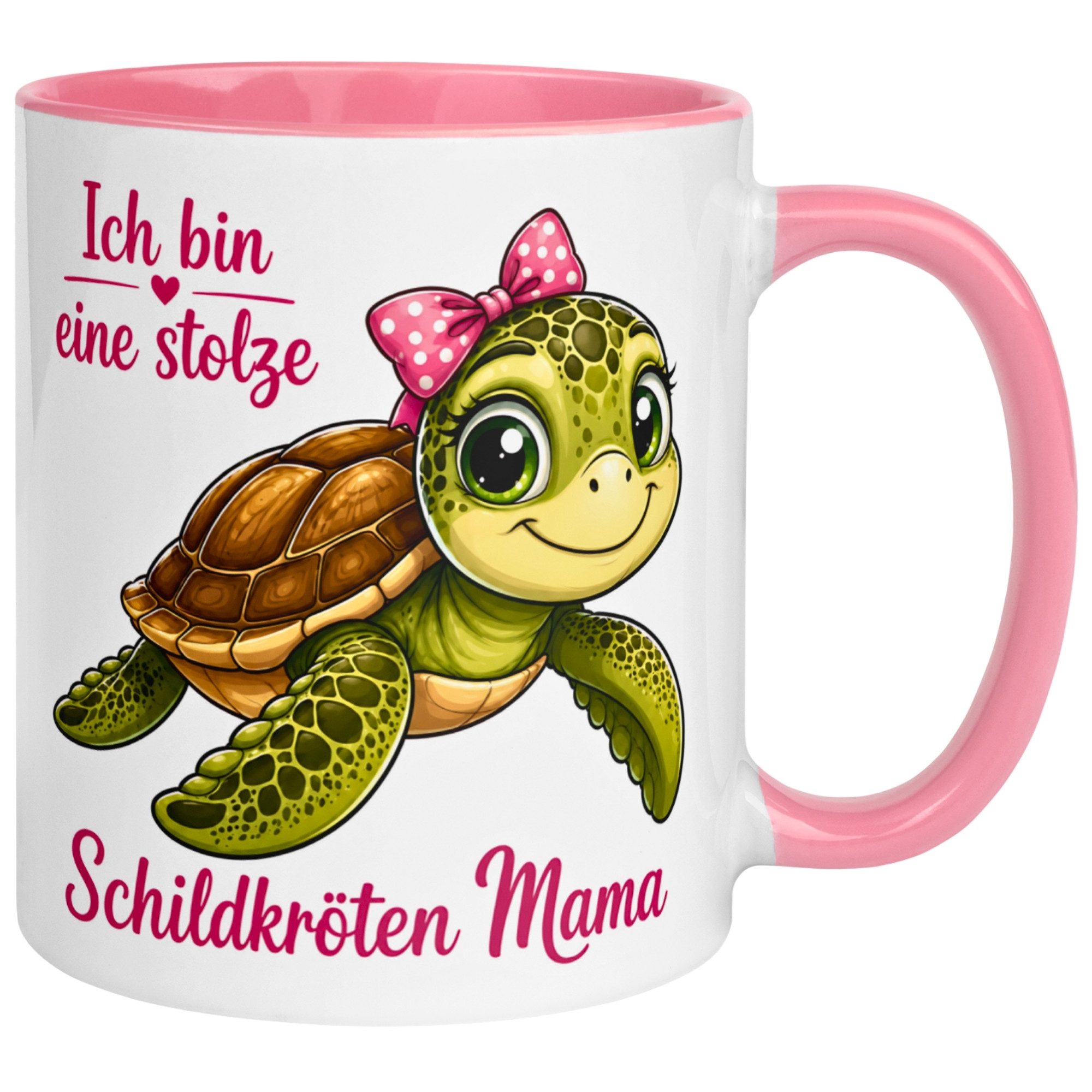 Momentals Tasse Schildkröte – „Stolze Schildkröten Mama“ – Schildkröten Geschenk, Gratis Versand · Links-&Rechtshänder · Spülmaschinenfest