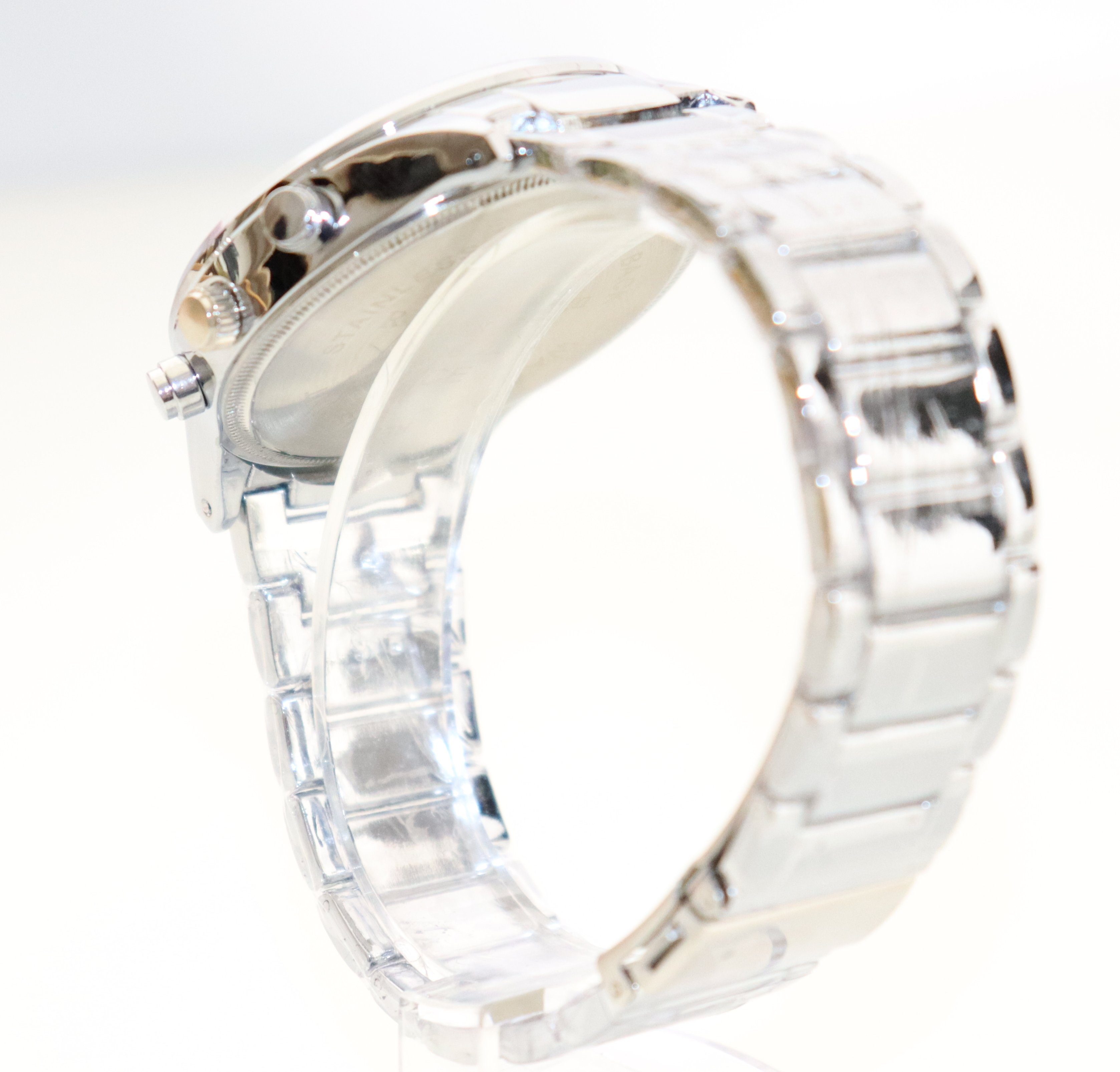 Rötting Design Quarzuhr Herrenuhr schwarzes Ziffernblatt Datumsanzeige in Chrono-Look Design, aus der Collection "Rötting", Handgelenkumfang wählbar 18 bis 22 cm