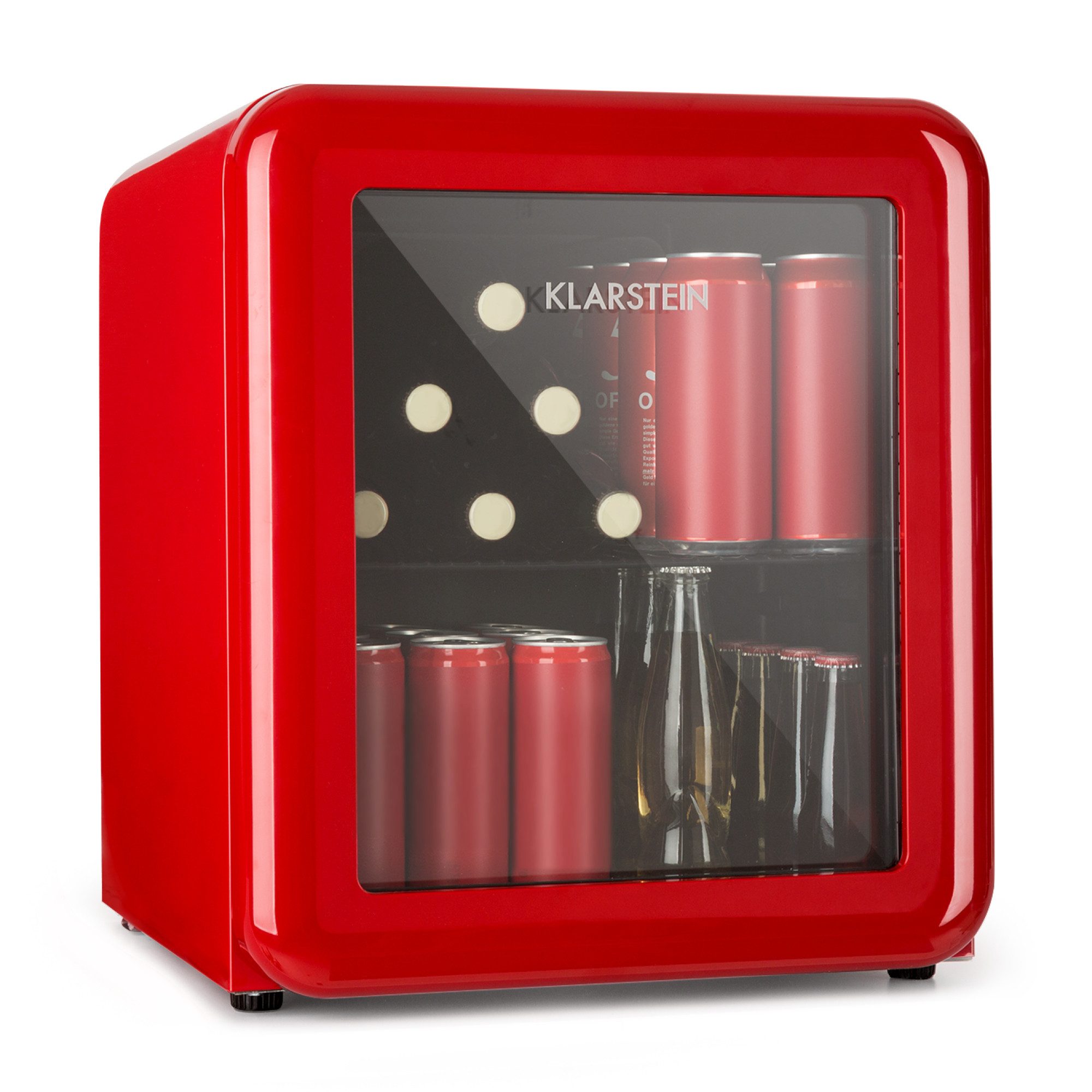Klarstein Table Top Kühlschrank 10046073, 50 cm hoch, 44 cm breit, Bier Hausbar Getränkekühlschrank Hotel Mini Fridge