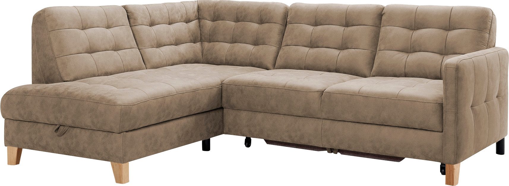 exxpo - sofa fashion wahlweise mit Bettfunktion Elio, und Bezugsqualitäten Bettkasten, vielen Ecksofa in