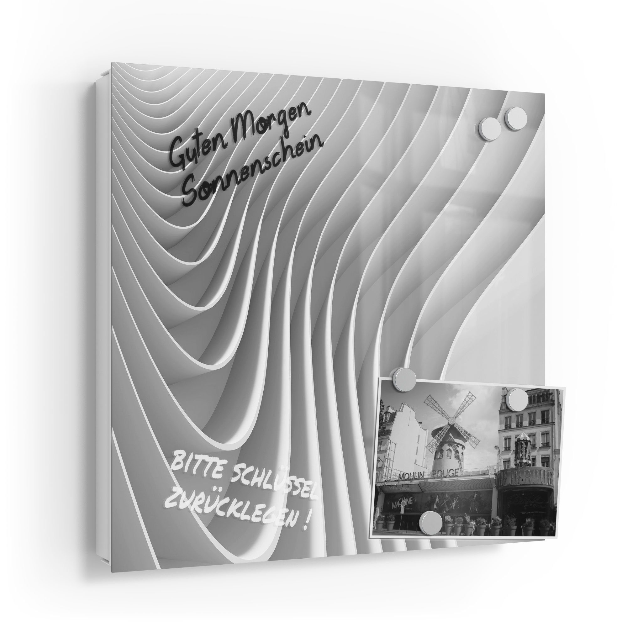 DEQORI Schlüsselkasten 'Lamellendesign', Glas Schlüsselbox modern günstig online kaufen