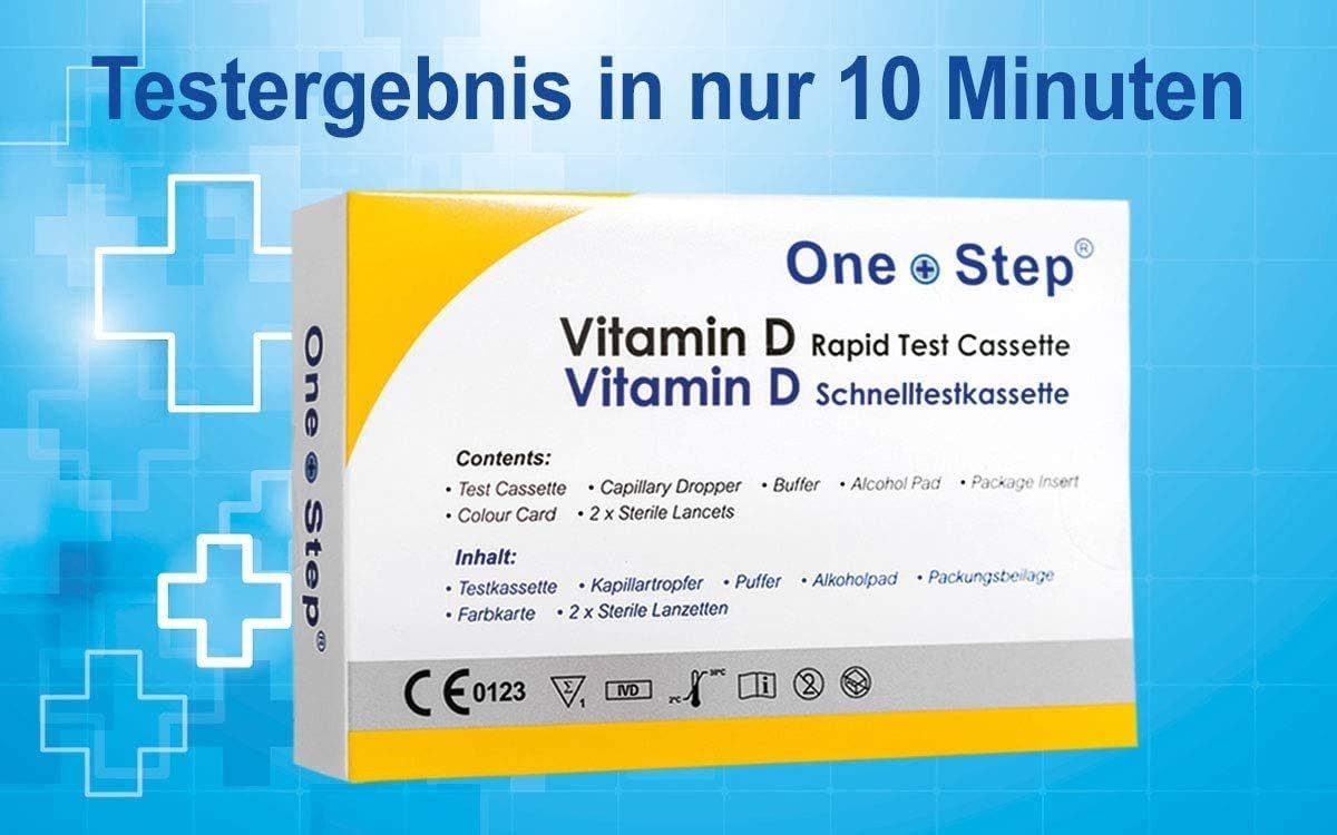 One+Step Nährstoffmangeltest Vitamin D Test Kit Selbsttest, 2-tlg. – Bild 2 von 5