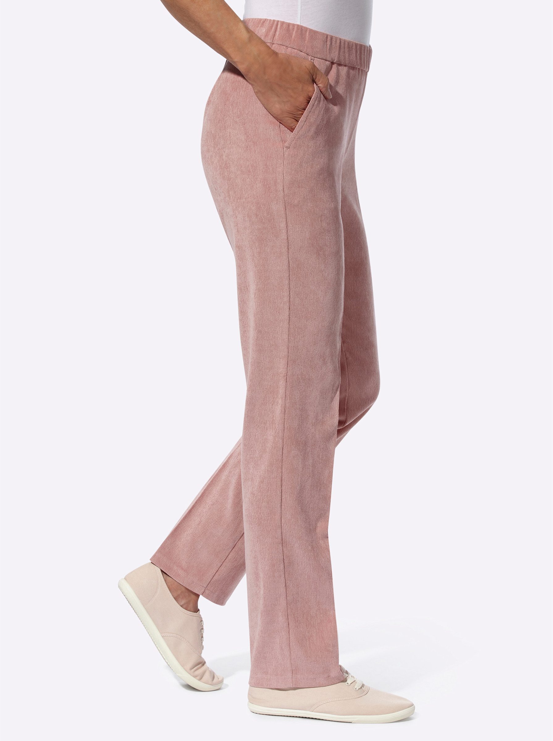 Sieh an! Jerseyhose Cord-Hose komfortabel