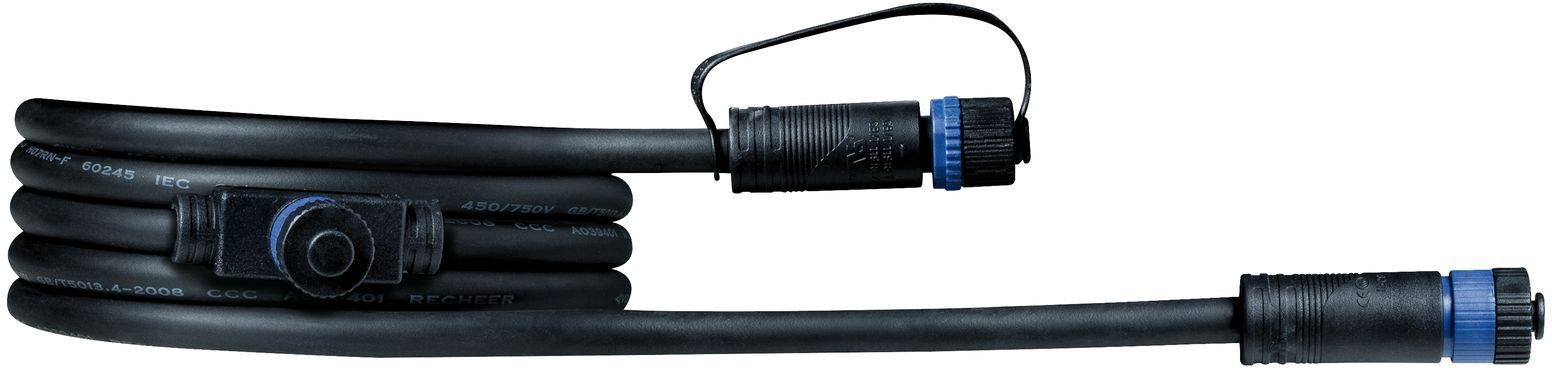 Paulmann Outdoor Plug&Shine 2m IP68 Lampen-Verbindungskabel, (200 cm), 1 in - 2 out