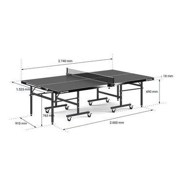 Sportime Tischtennisplatte Tischtennisplatte Duell Indoor, Inkl. Netz und Netzhalter