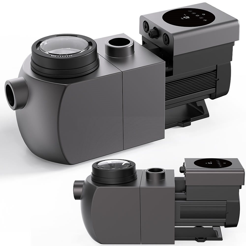 Mucola Umwälzpumpe Inverter Poolpumpe Aquagem inkl. Wi-Fi 26500 l/h IH24 Schwimmbad WLAN (Stück, 1-tlg., Geeignet für Schwimmbecken: 50 - 80 m³ Beckeninhalt), sehr leise