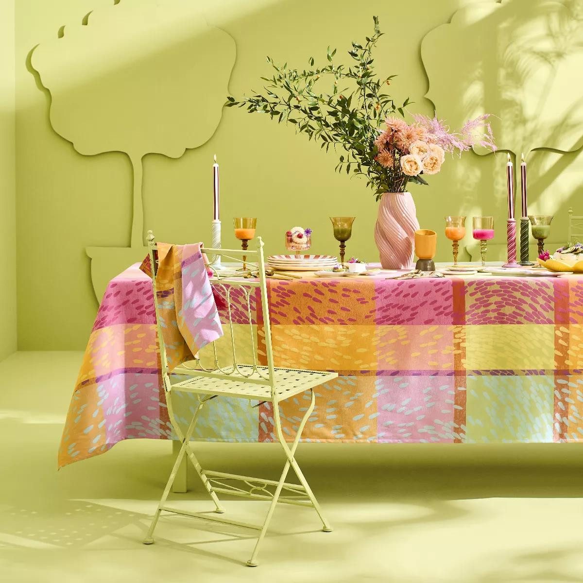 Garnier Thiebaut Tischdecke Garnier-Thiebaut Tischwäschekollektion Mille Sources, jacquard-gewebt