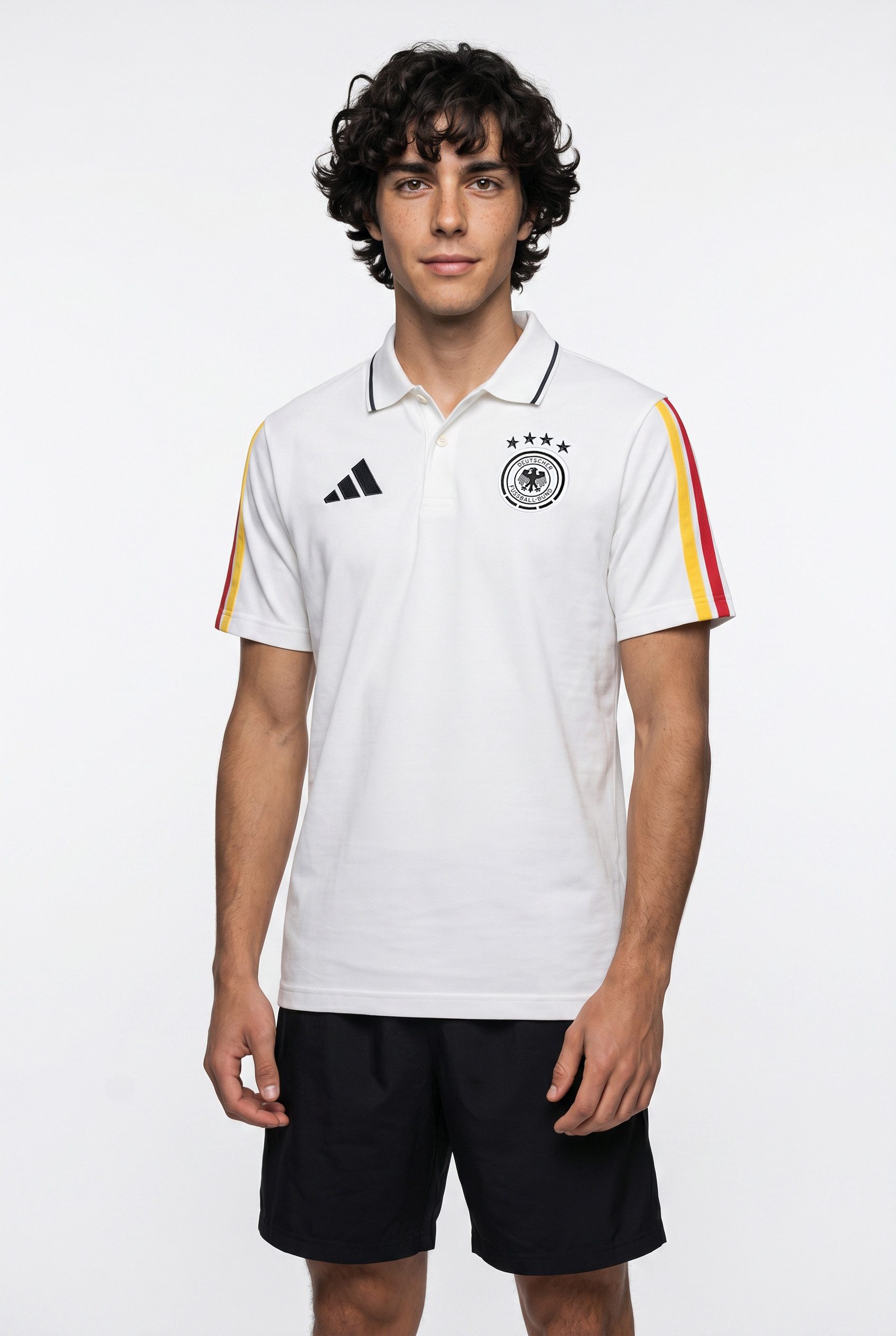 adidas Performance T-Shirt DEUTSCHLAND DNA mit legendärem Performance-Logo und 3-Streifen, aus Pikee-Material