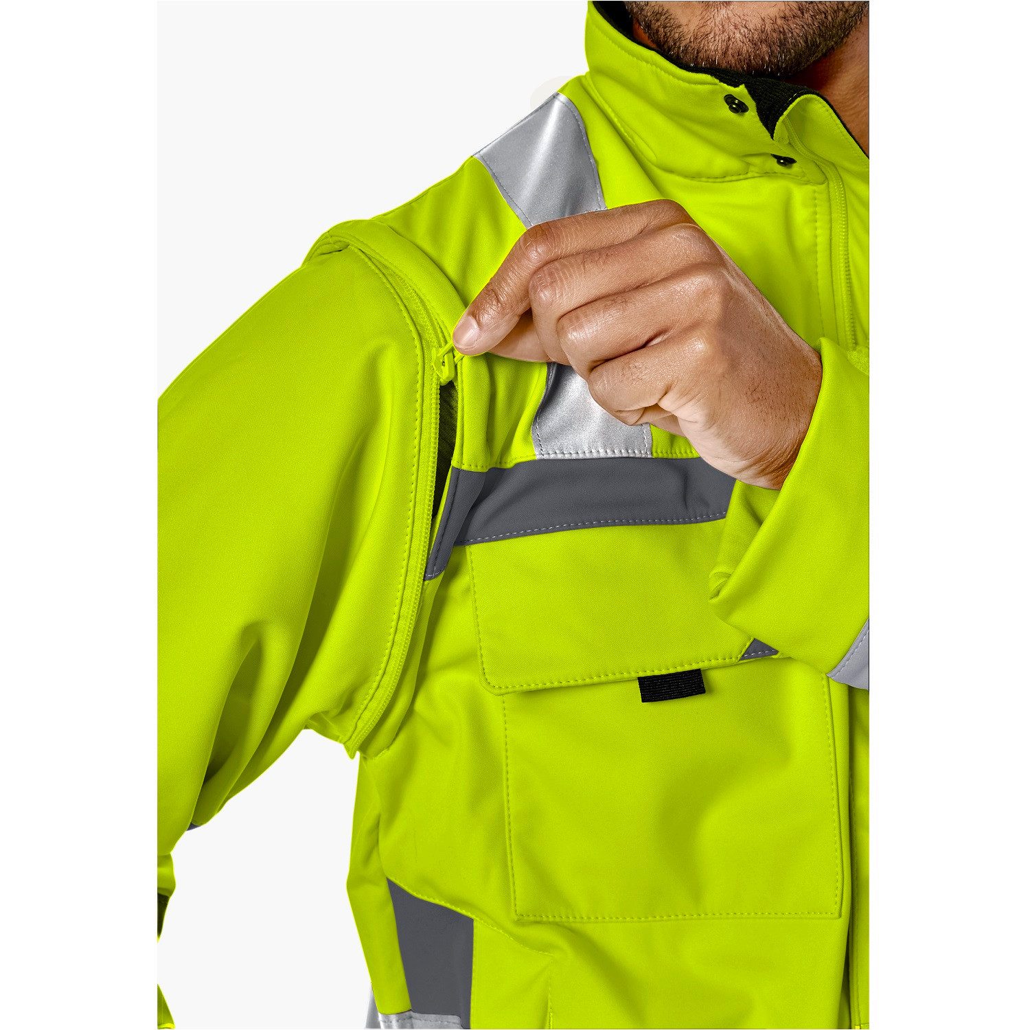 PKA Arbeitsjacke 2in1 Warnschutz Softshelljacke "WISJ" - PKA®