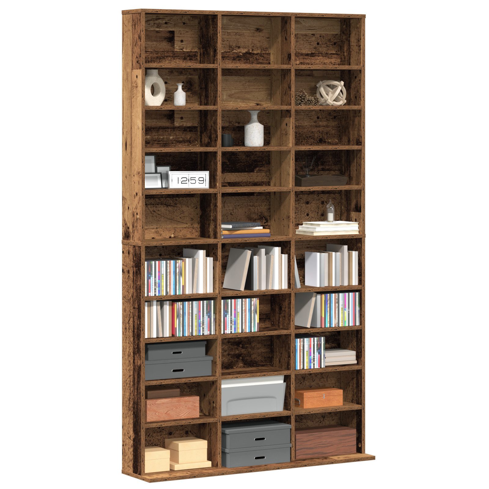 vidaXL CD-Regal CD-Regal Altholz 101x23x177,5 cm günstig online kaufen